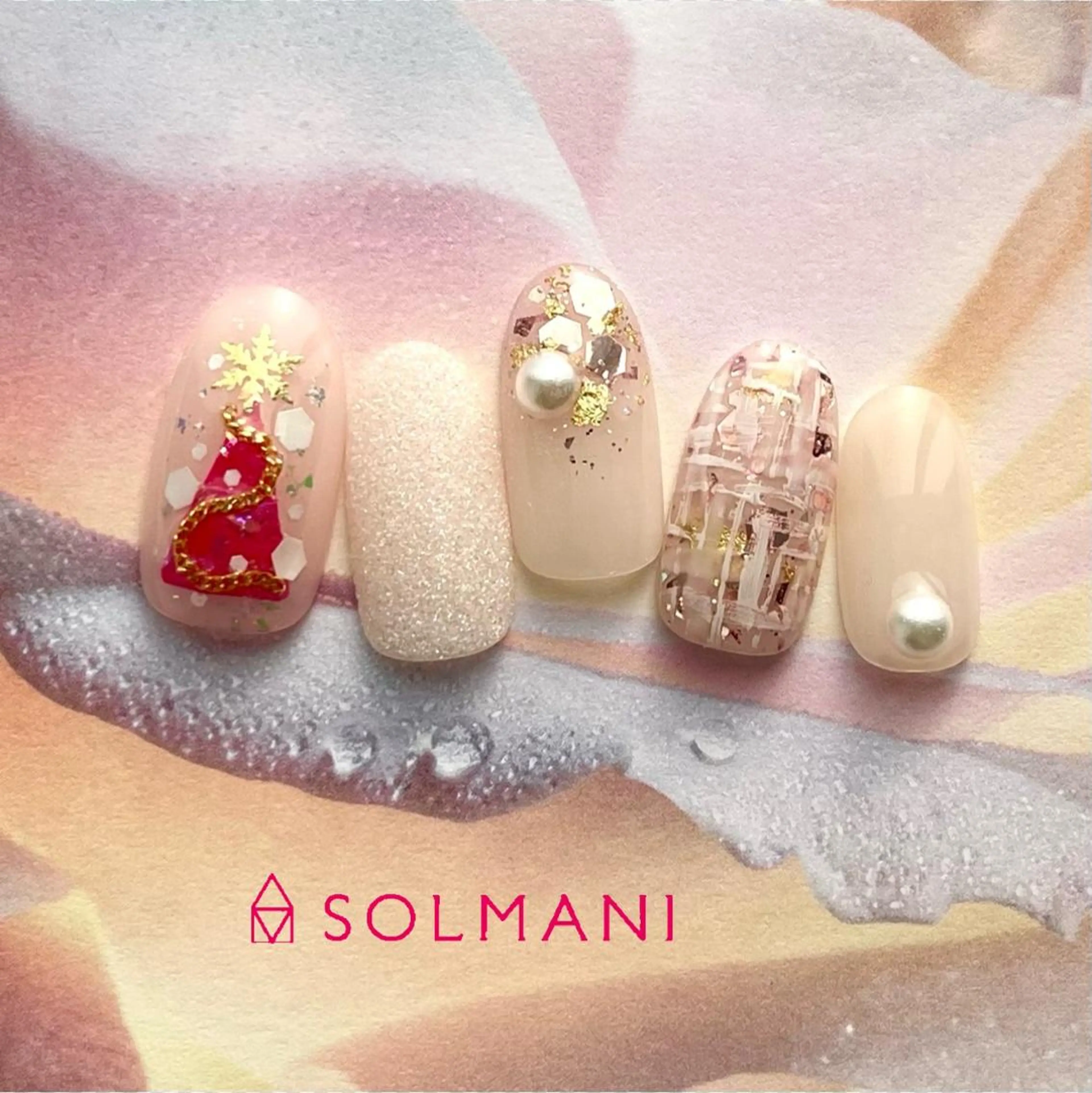 ネイル SOLMANI 予約担当のネイルデザイン