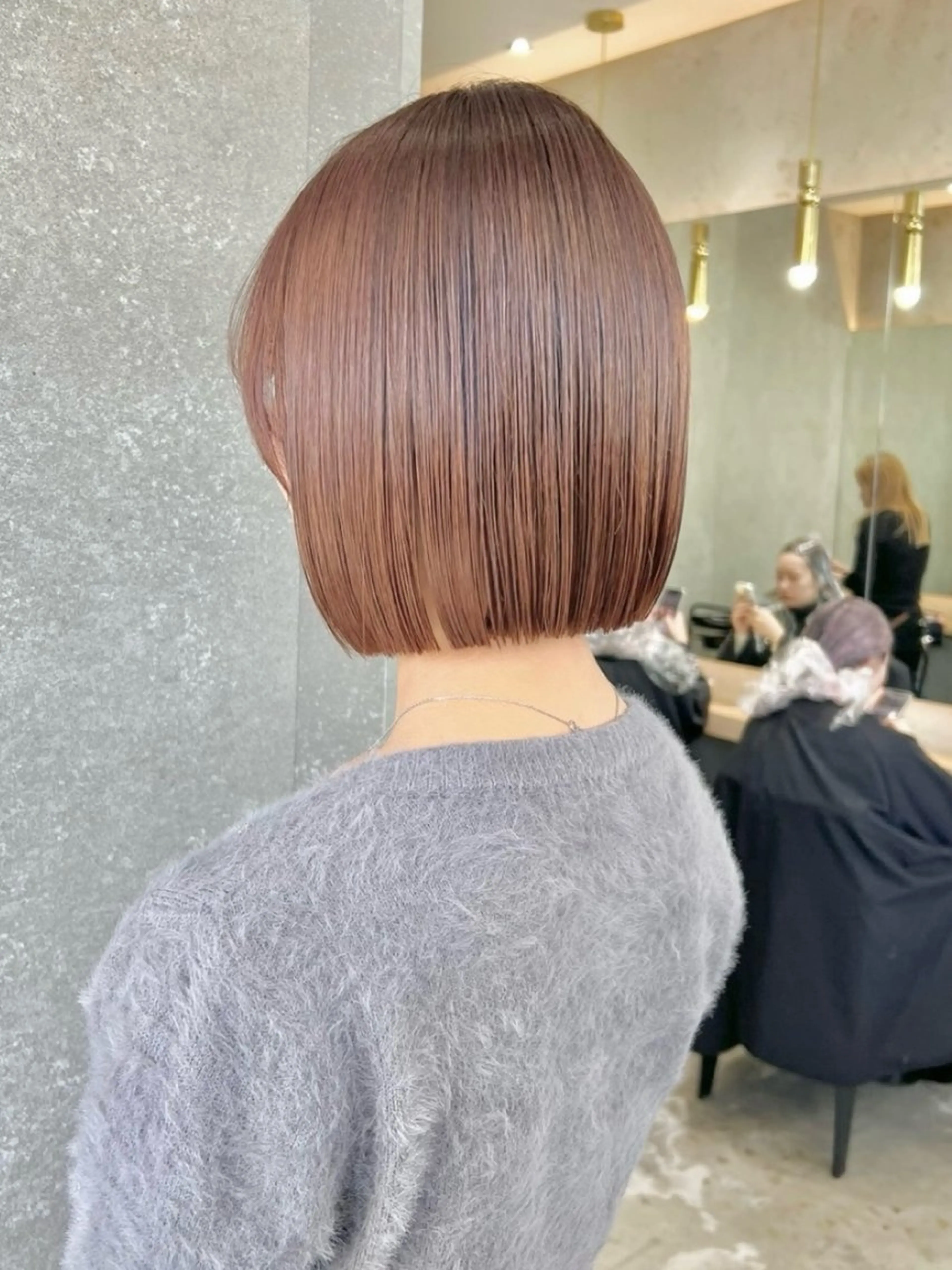 ミディアム カラー カット ヘアカラー トリートメント 髪質改善/ボブ/ ハイトーン❣️yuiのヘアスタイル