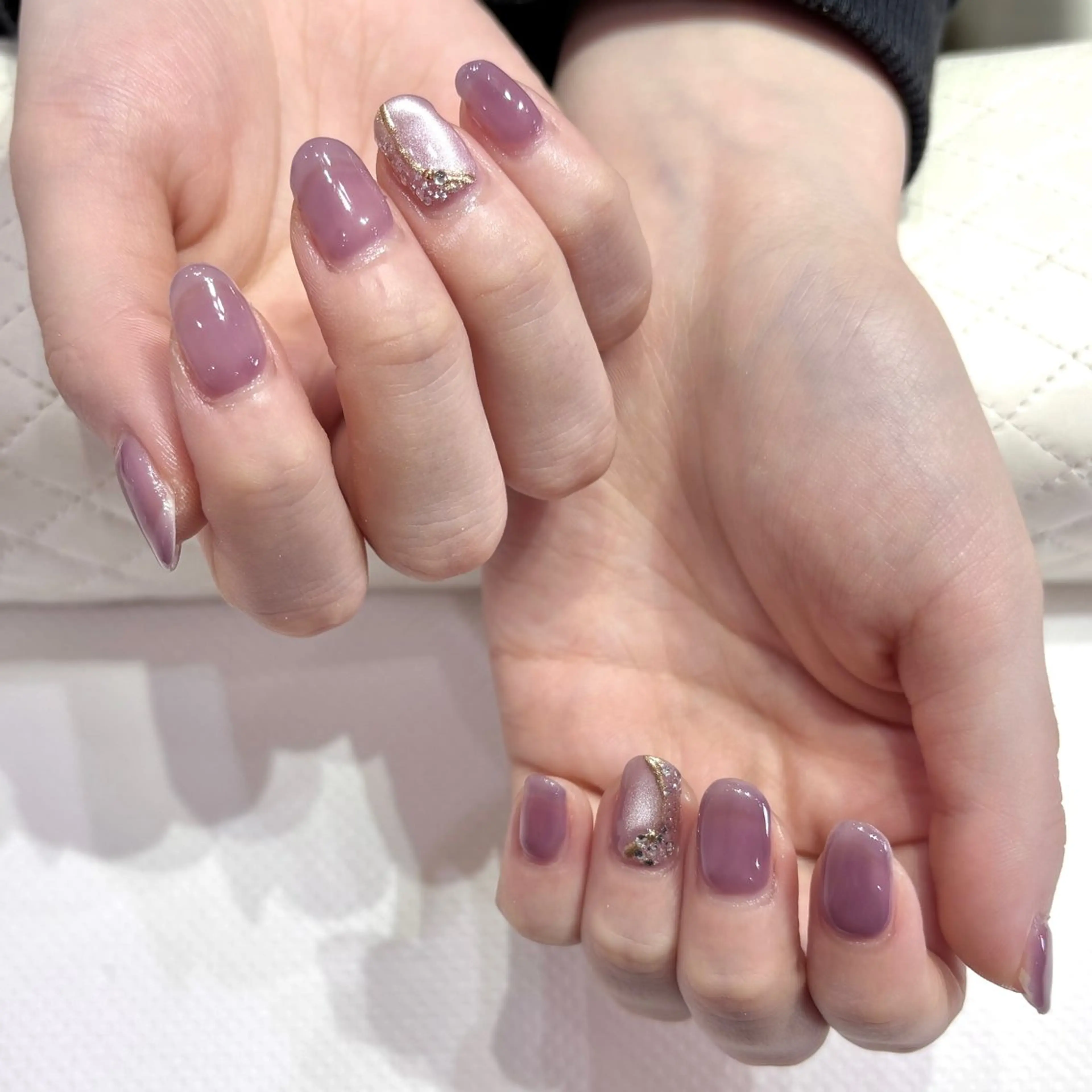 【オフなし】ハンドワンカラー＋2本アート💅🏻の写真