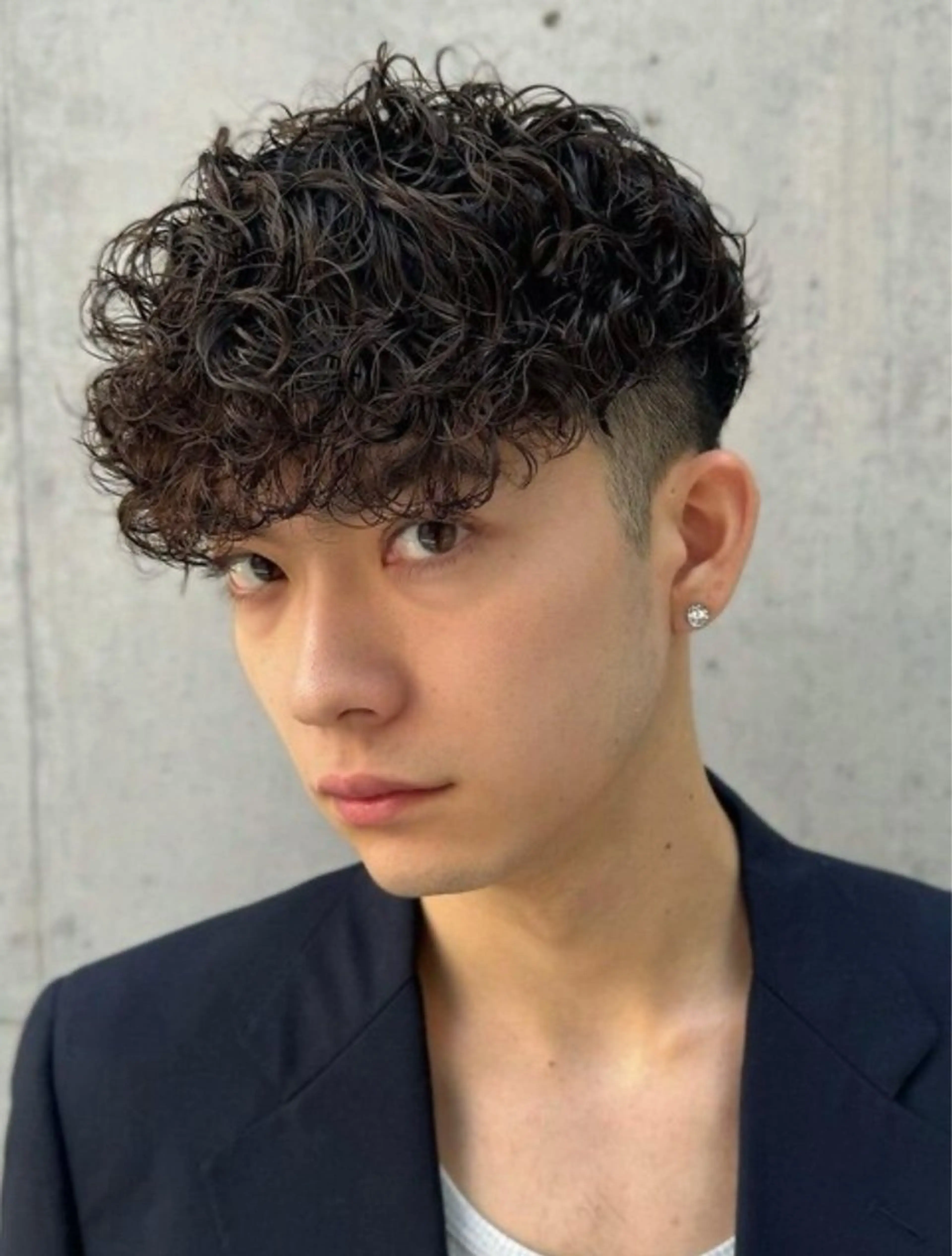 パーマ メンズ スペインカール カット パーマ 🎀メンズパーマ☆ 艶カラー☆Syuriのヘアスタイル