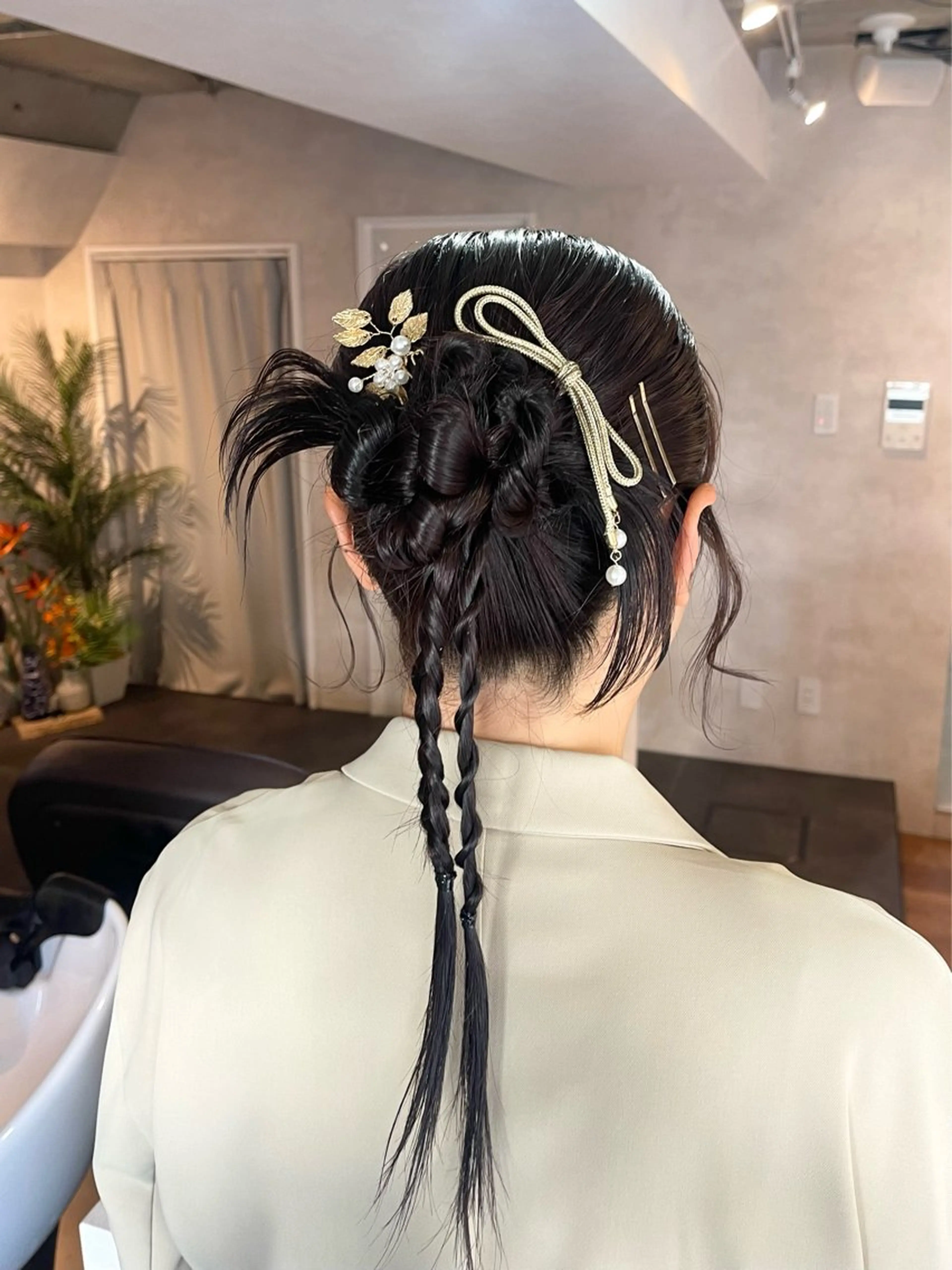 【飾り付き🎀】おしゃかわヘアセット🤍✨(すぐ予約❌でも問い合わせください！)の写真