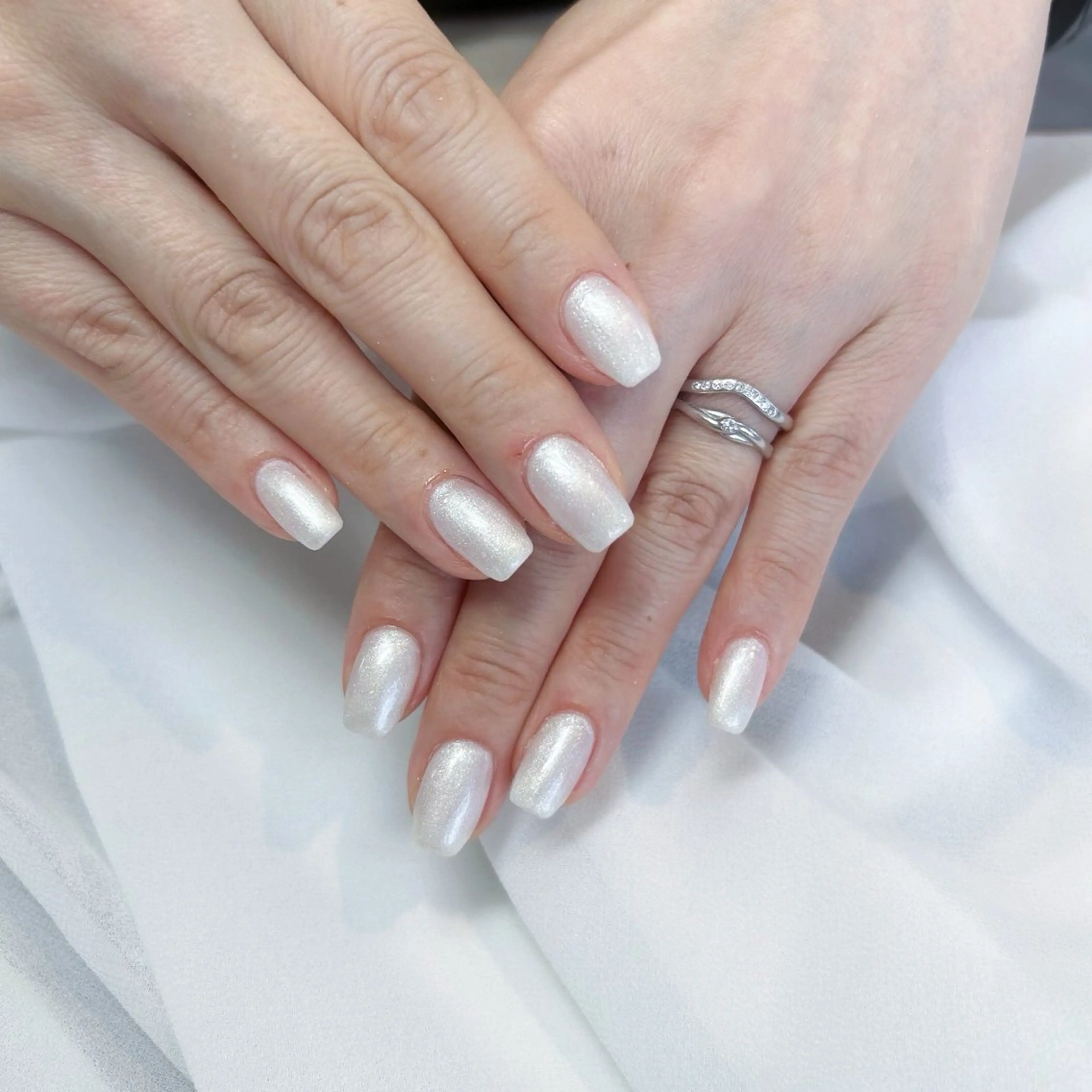 ネイル ホワイト marl -Msisnailsaon-西宮北口店マール所属・marl natsukiのネイルデザイン