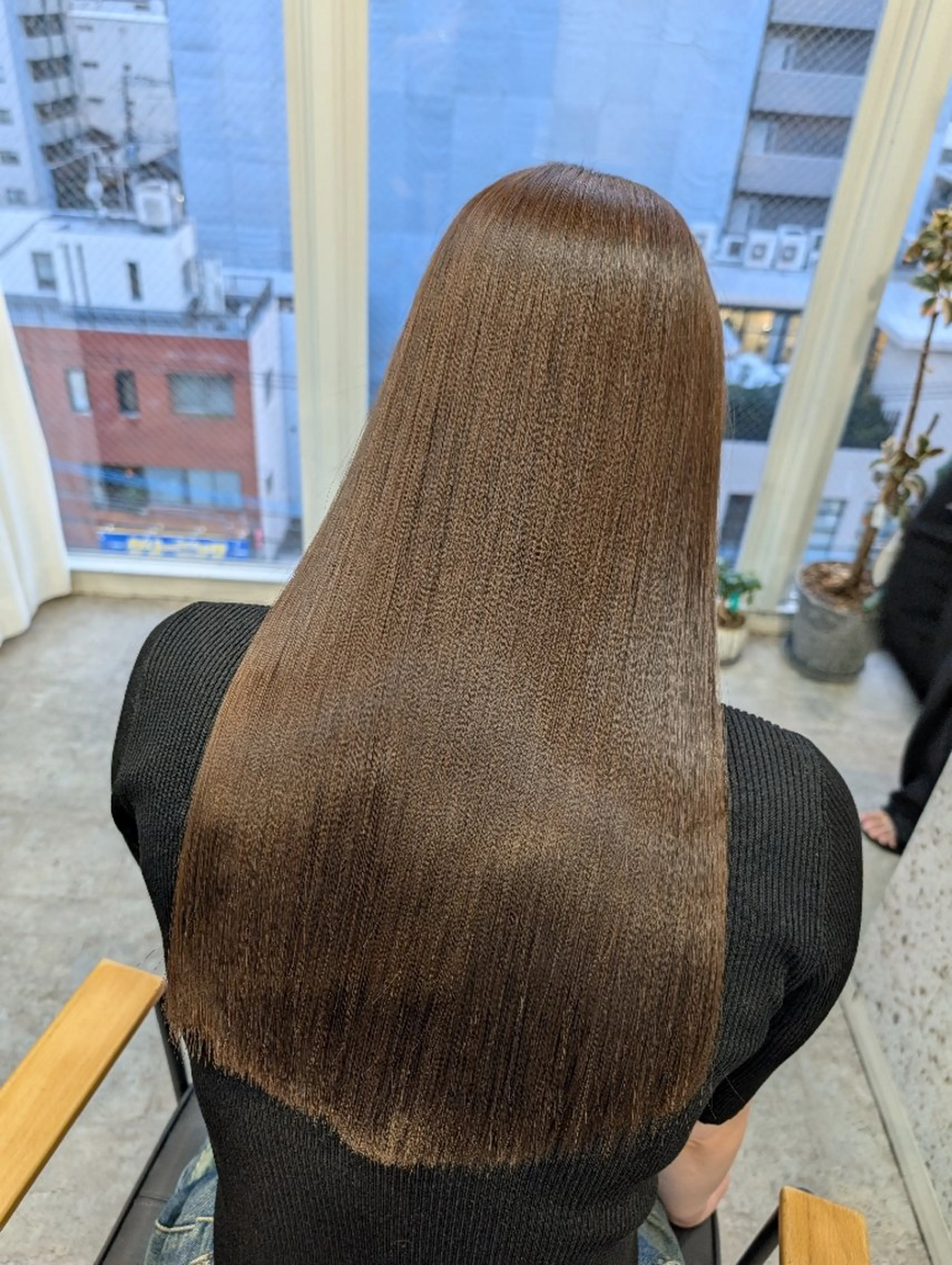 ロング 髪質改善 縮毛矯正 トリートメント Mood hair salon所属・髪質改善.縮毛矯正 ×韓国ヘアyukiのヘアスタイル