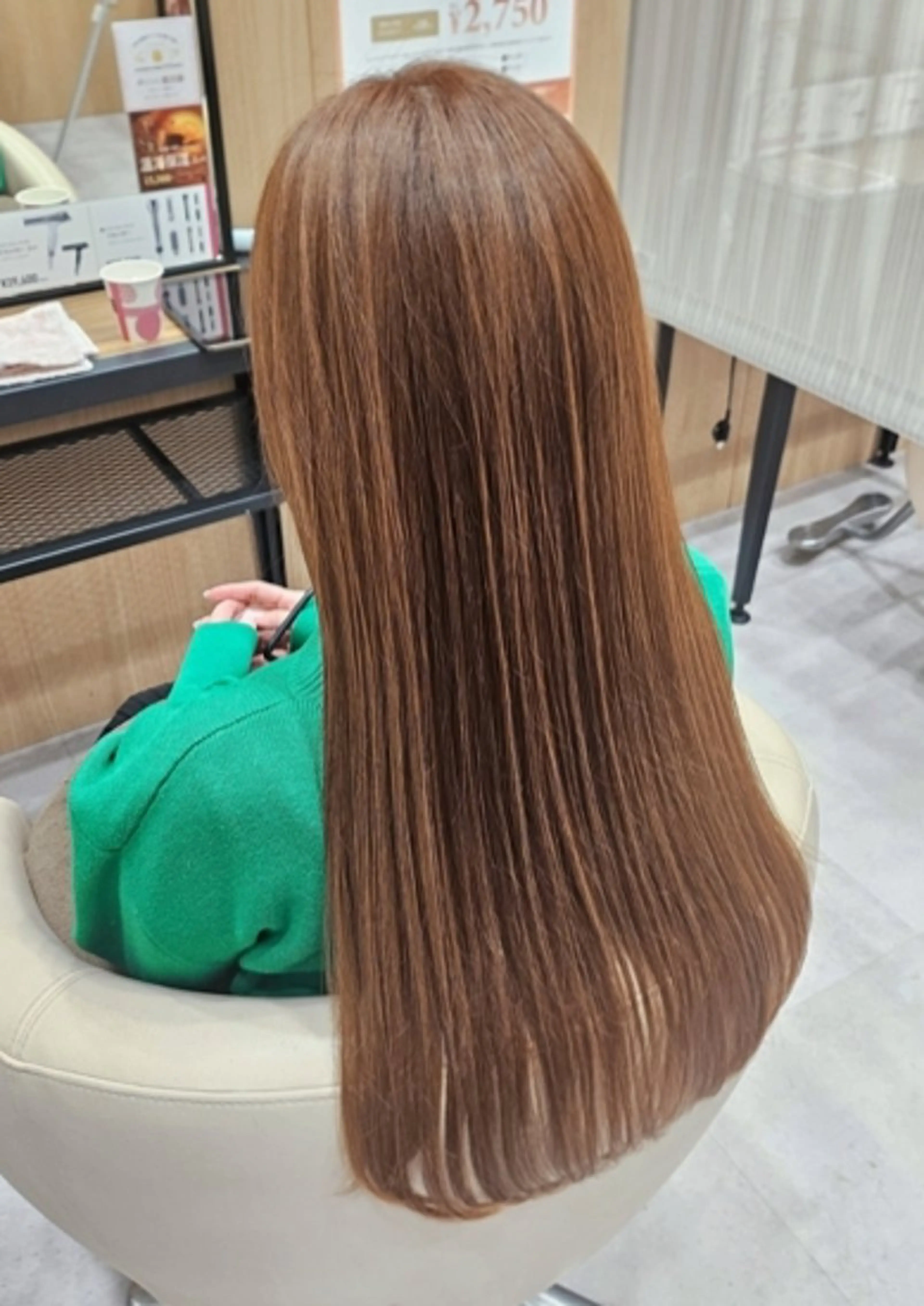 ロング カラー ベージュカラー ブリーチ ブラウンカラー ブラウンベージュ ブリーチなしカラー カット ヘアカラー トリートメント UNIX ららぽーと豊洲店所属・透明感カラー️🫧‪ ℝ𝕚𝕟𝕒のヘアスタイル