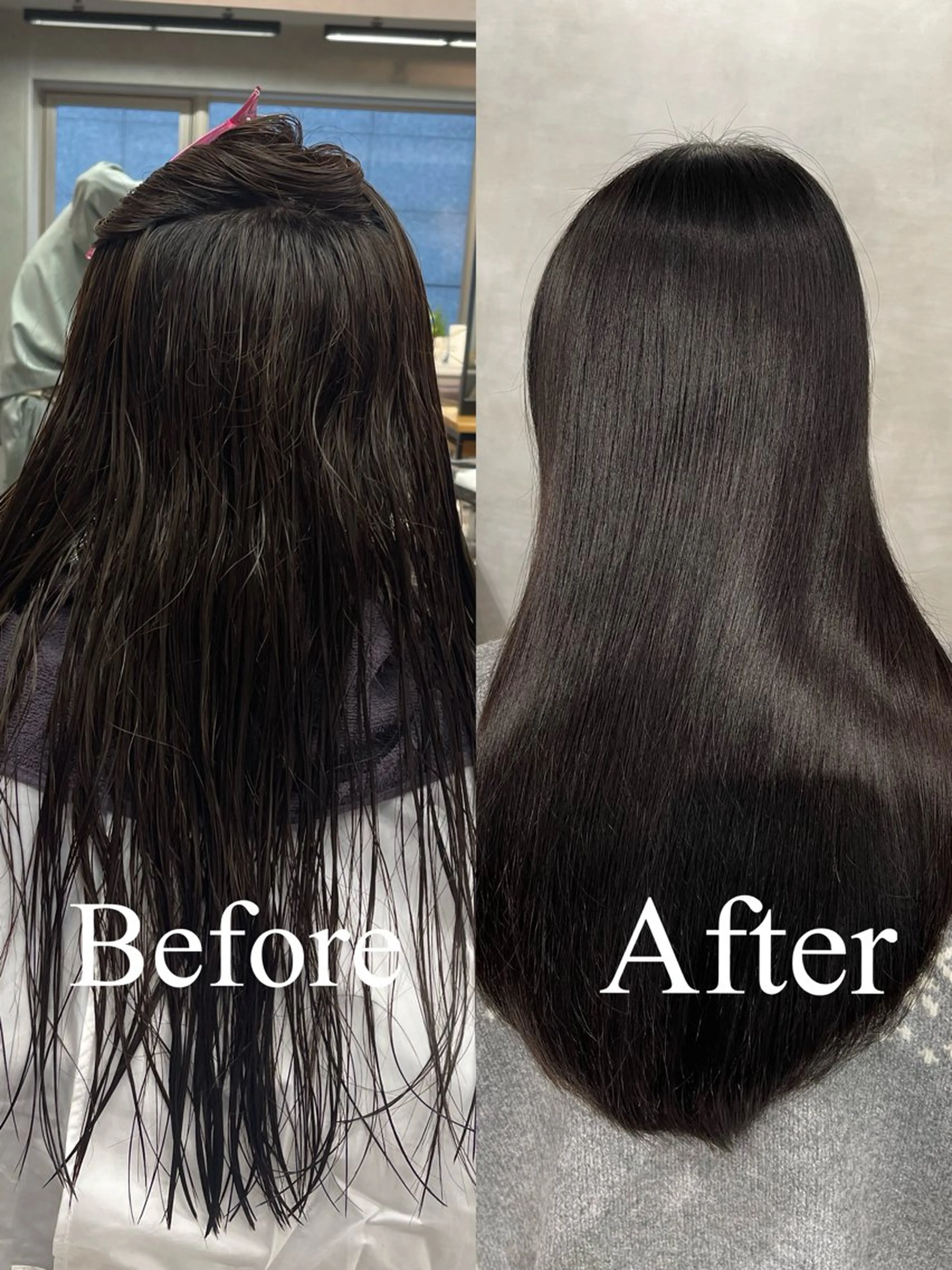 ロング くせ毛 縮毛矯正 縮毛矯正 charm《銀座》 ヘアセット/縮毛矯正のヘアスタイル