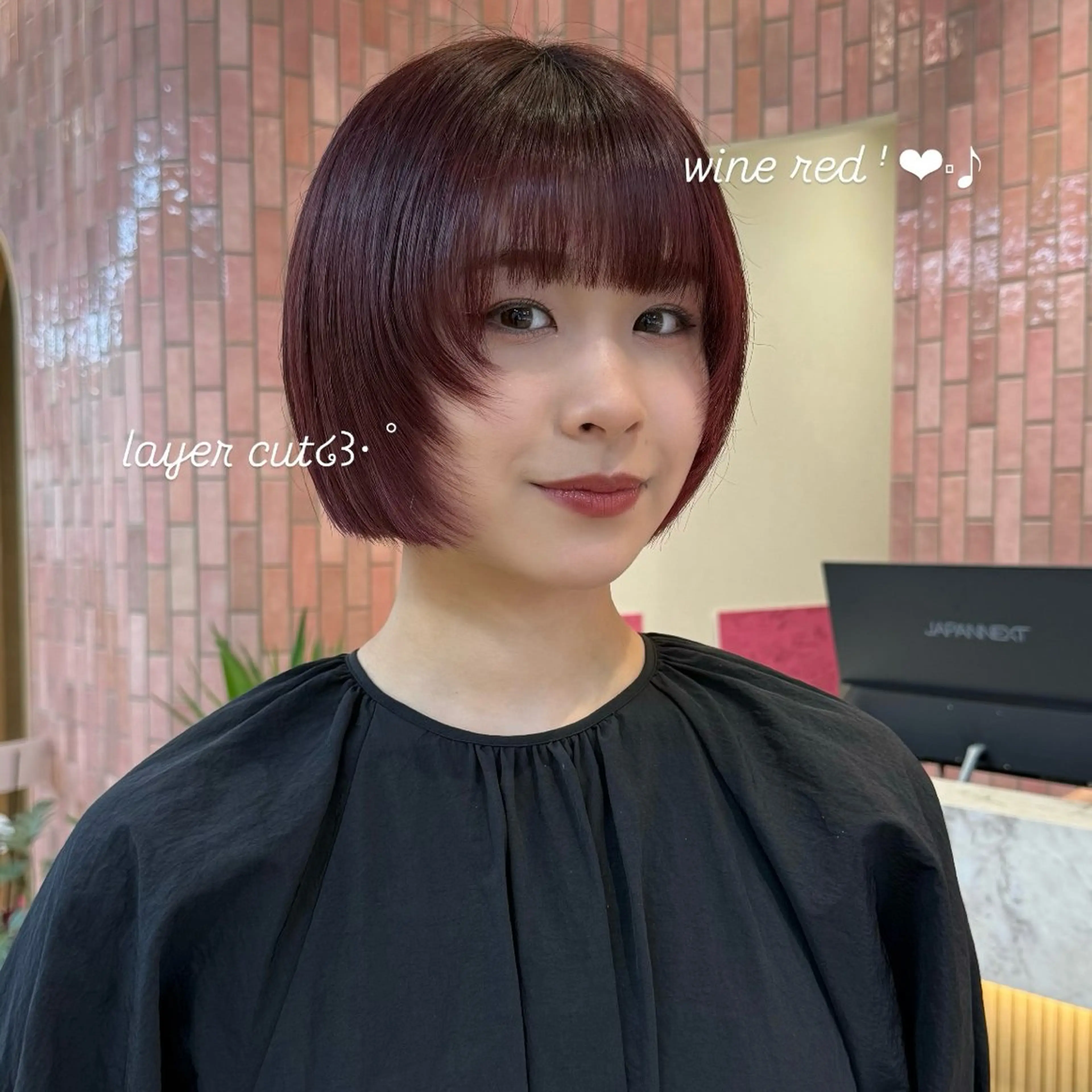 ショート カラー カット ヘアカラー トリートメント 柔らかいcolor ￤韓国￤🩰マユ🩰のヘアスタイル