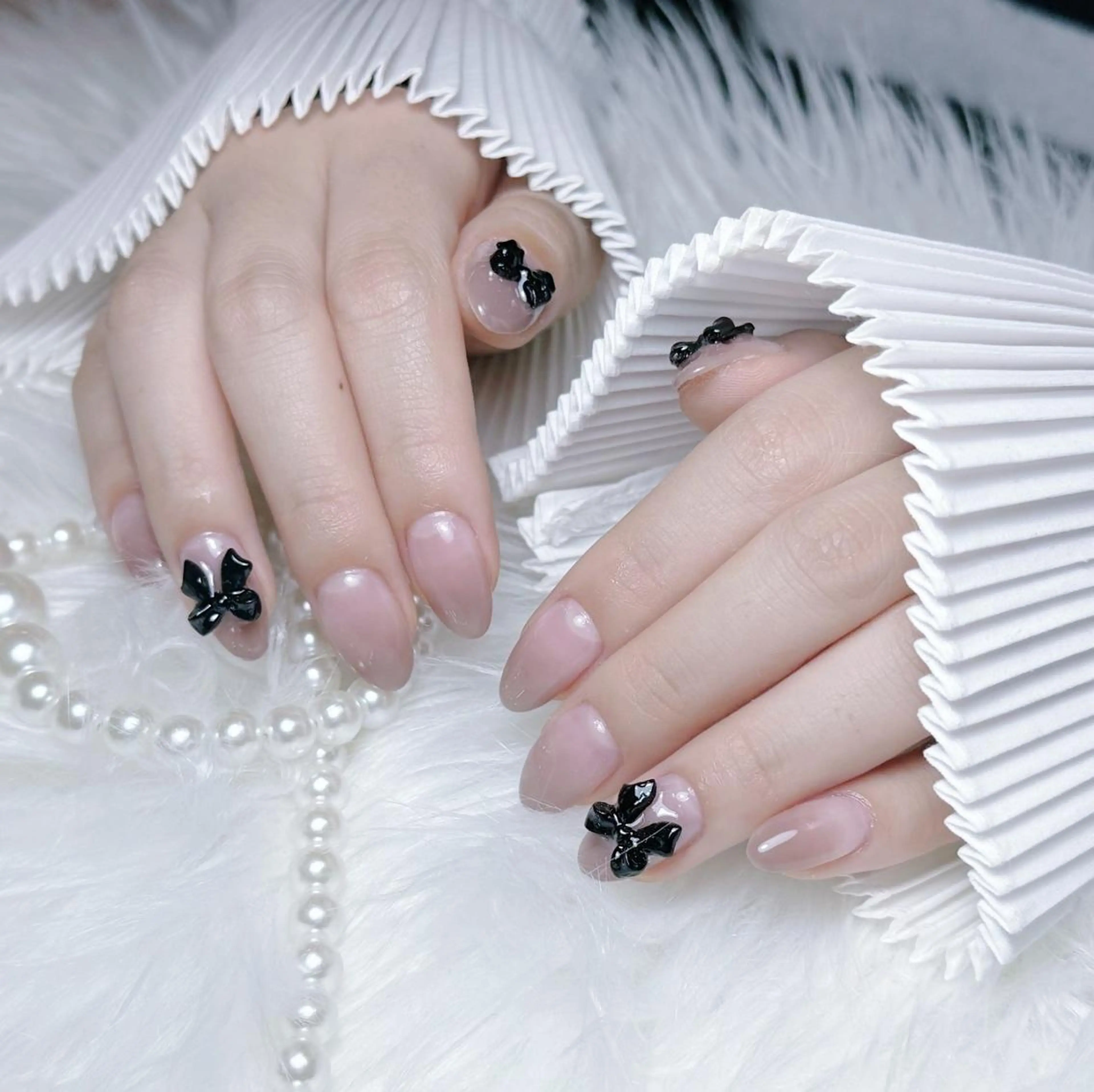 ネイル RAFFINE 月🦋🩵のネイルデザイン