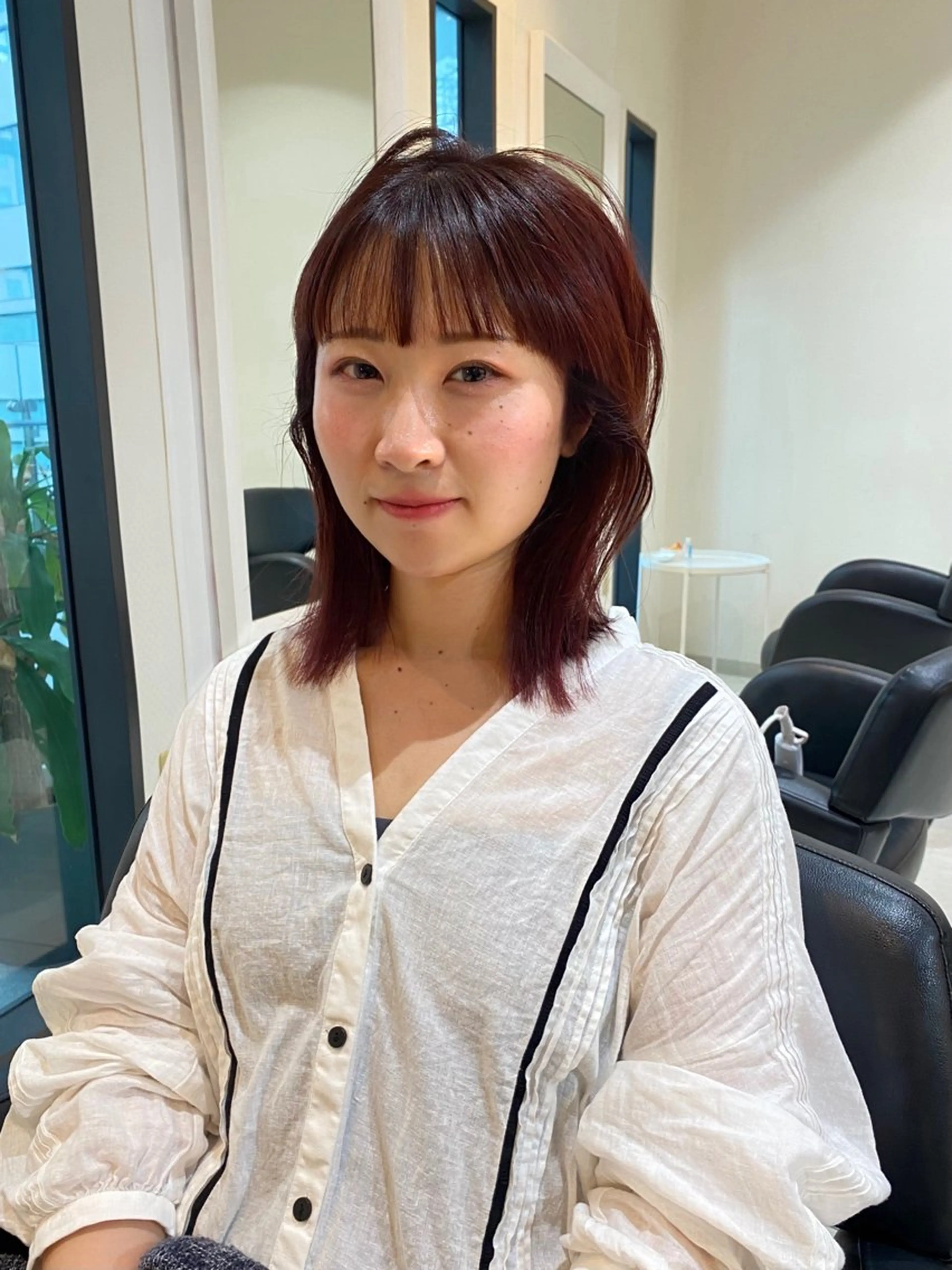 ミディアム カラー カット ヘアカラー トリートメント mai / linoah˚✧のヘアスタイル