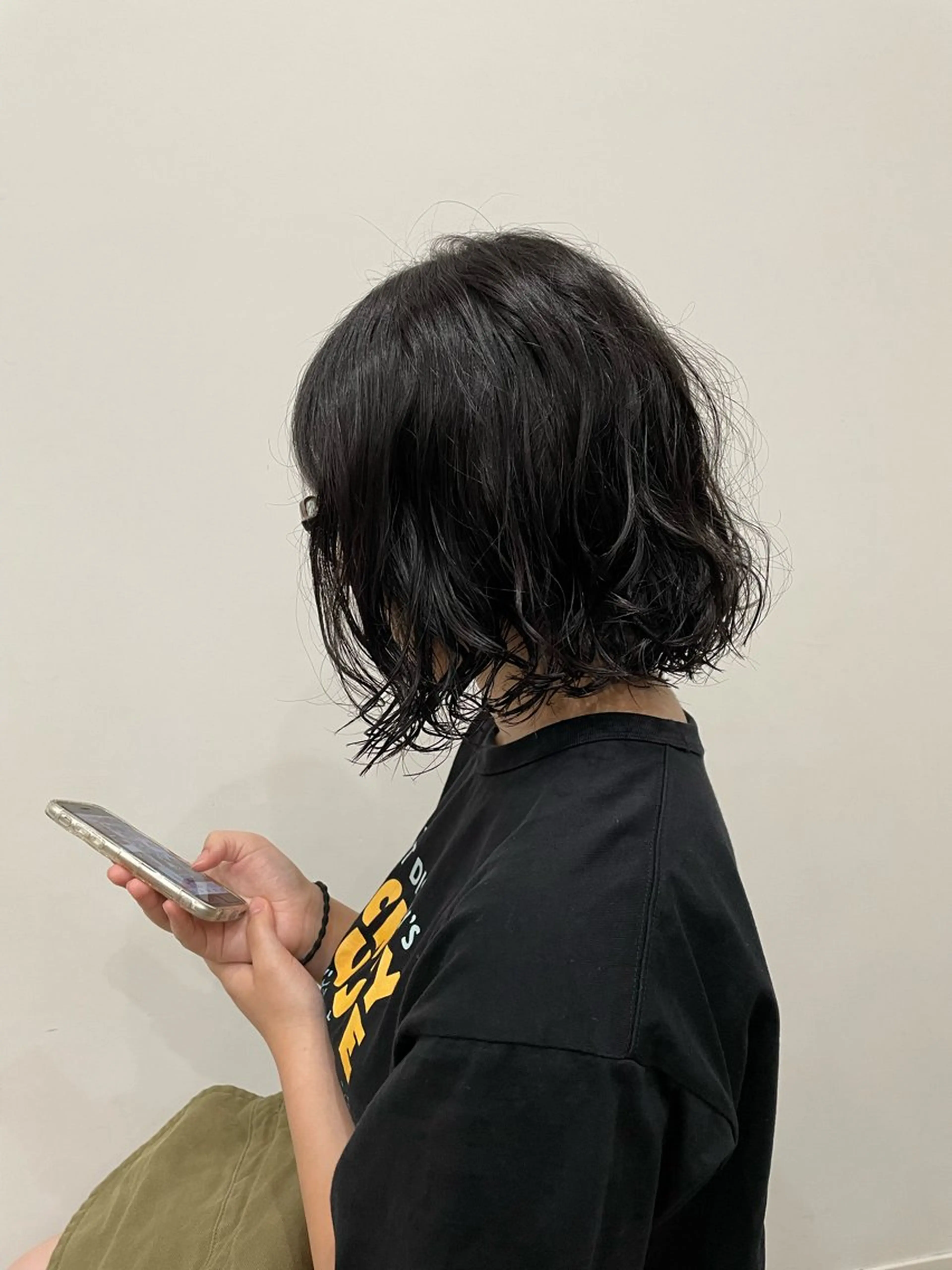 ショート ボブ カット パーマ 藤村 翔充のヘアスタイル