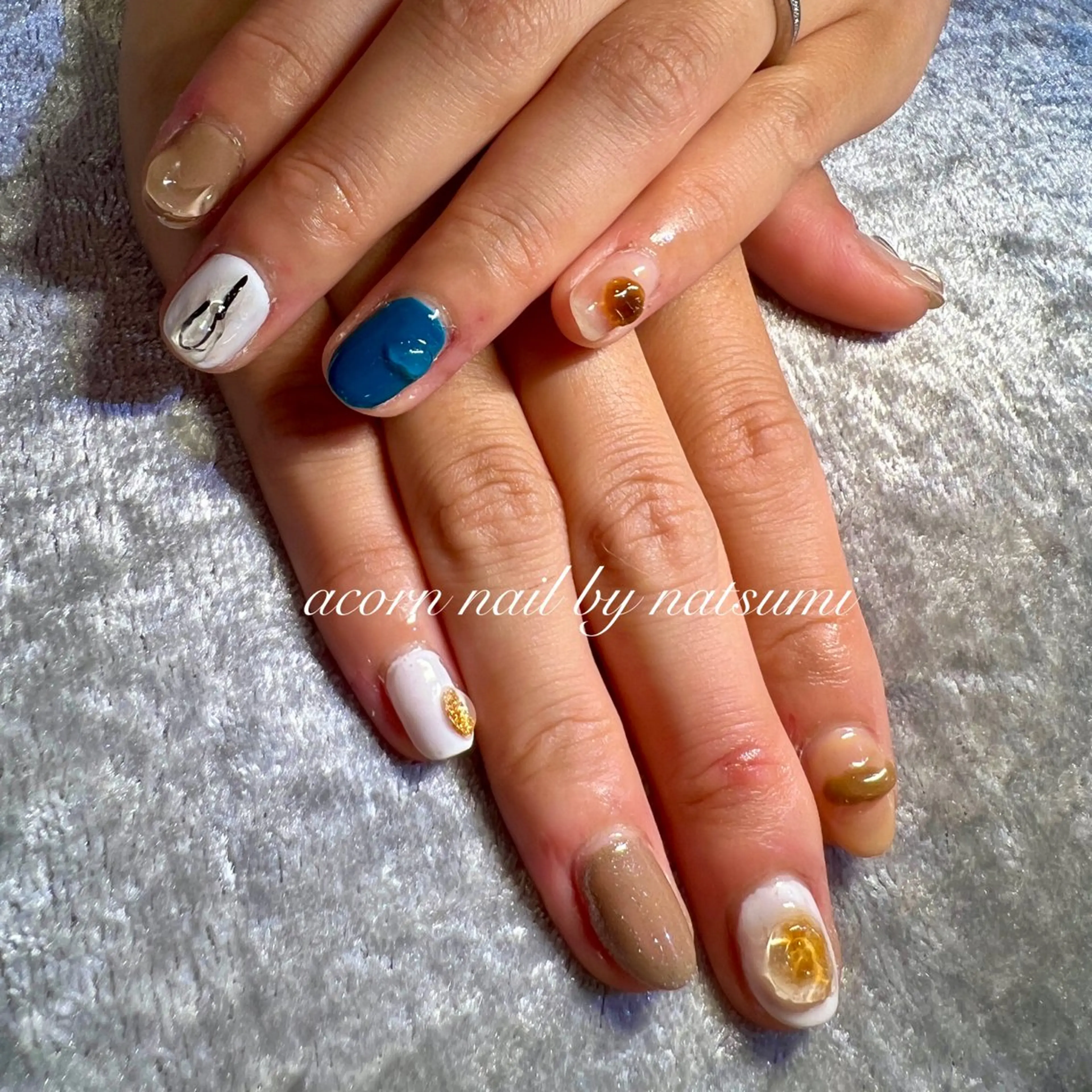 ネイル ニュアンスネイル 個性派ニュアンス nuts nail所属・【池袋】nuts nail　なつみのネイルデザイン