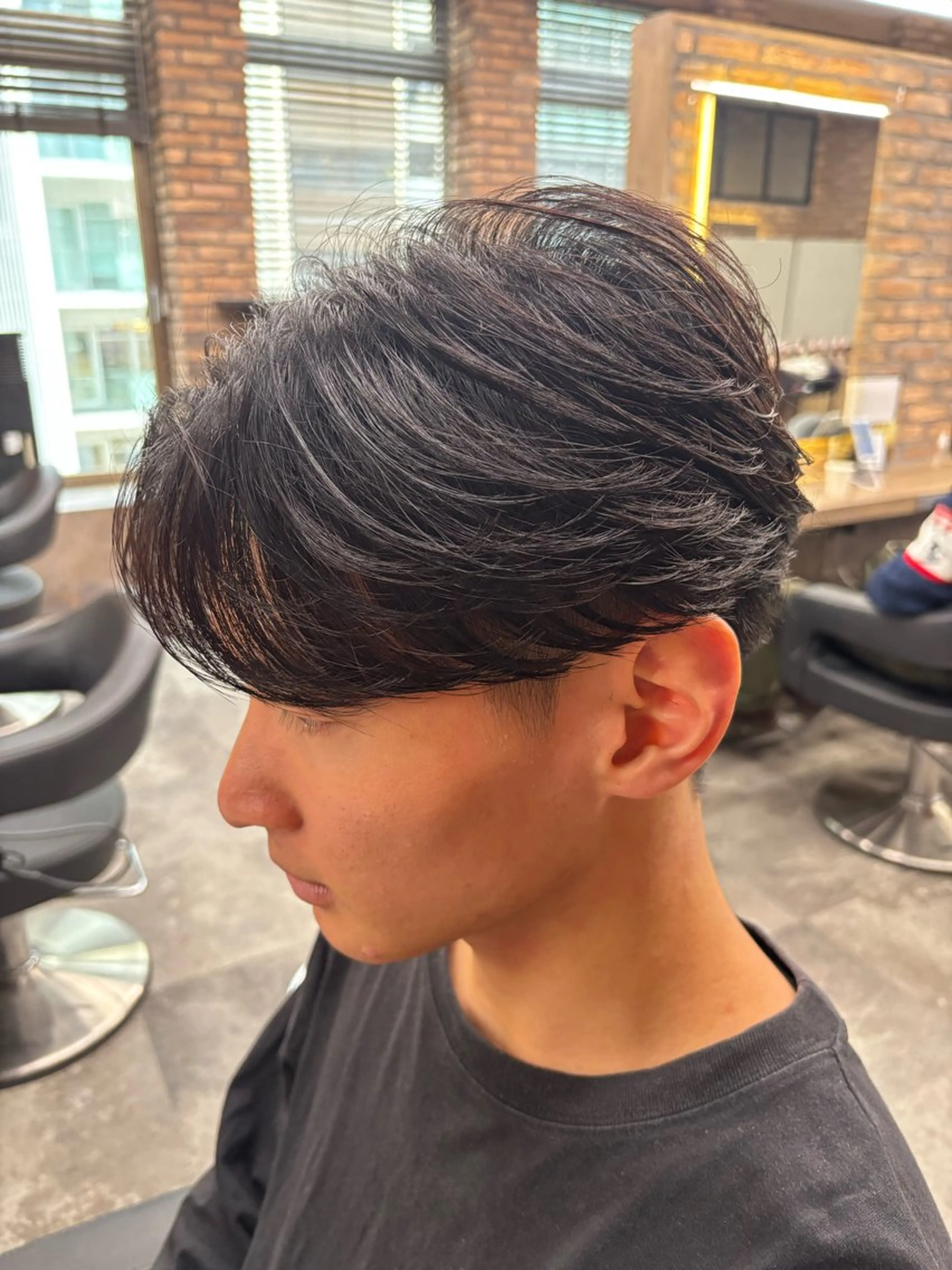 メンズ カット パーマ フェザーパーマ職人 🪽yutoのヘアスタイル