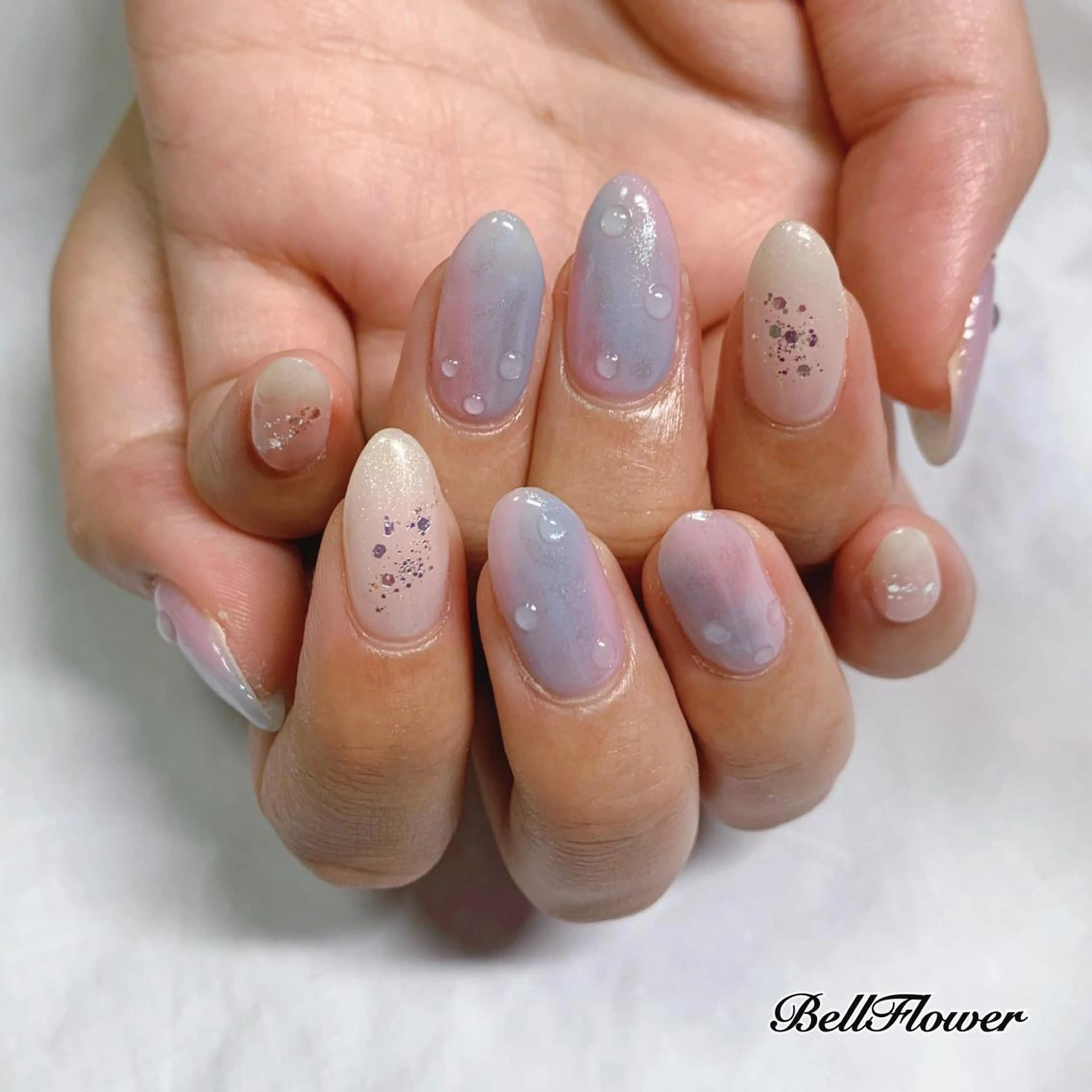 ネイル ハンドネイル Bell Flowerのネイルデザイン