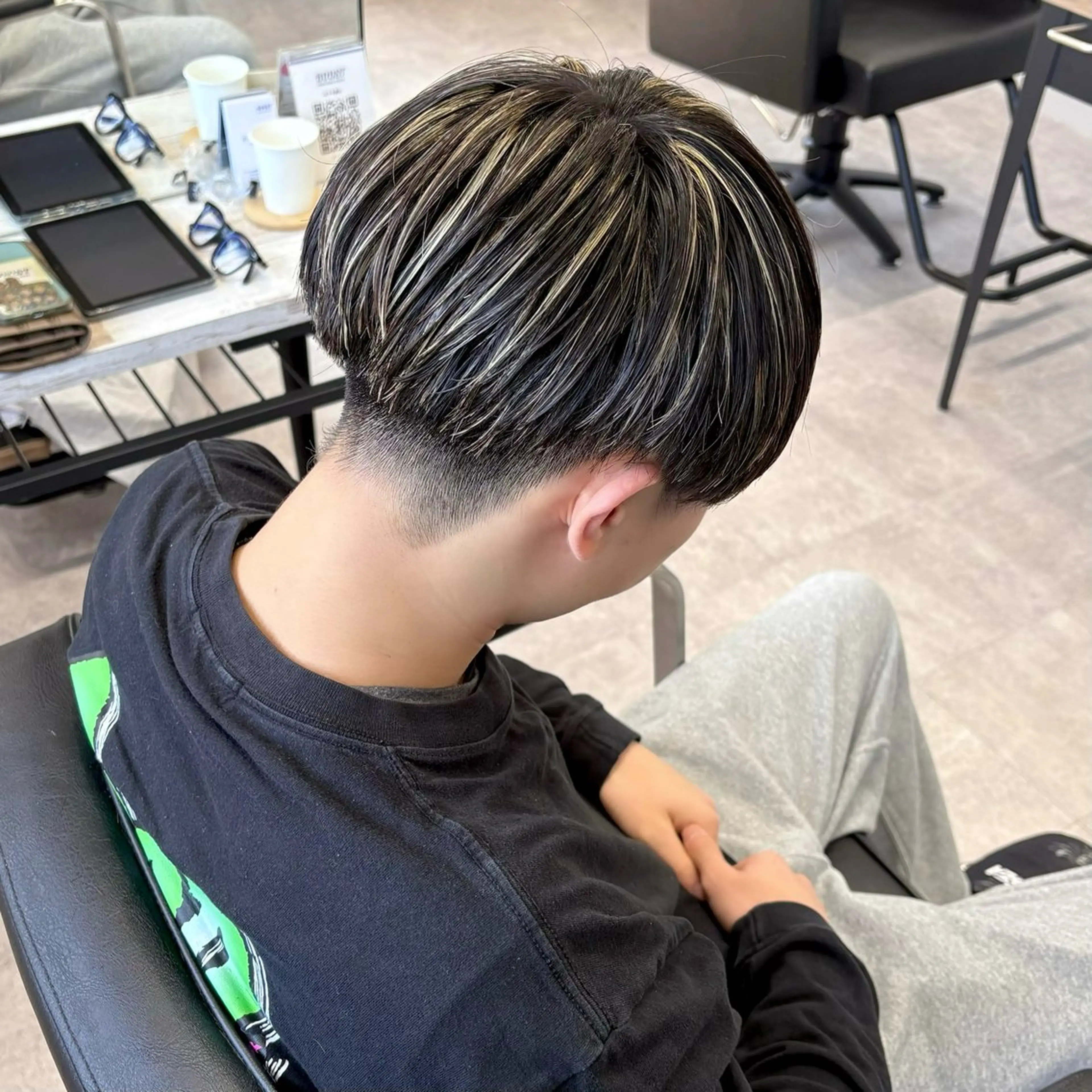 ショート カラー メンズ メンズメッシュ メッシュ ヘアカラー 浜松/メンズサロン/ Yuna🐈‍⬛🫧のヘアスタイル