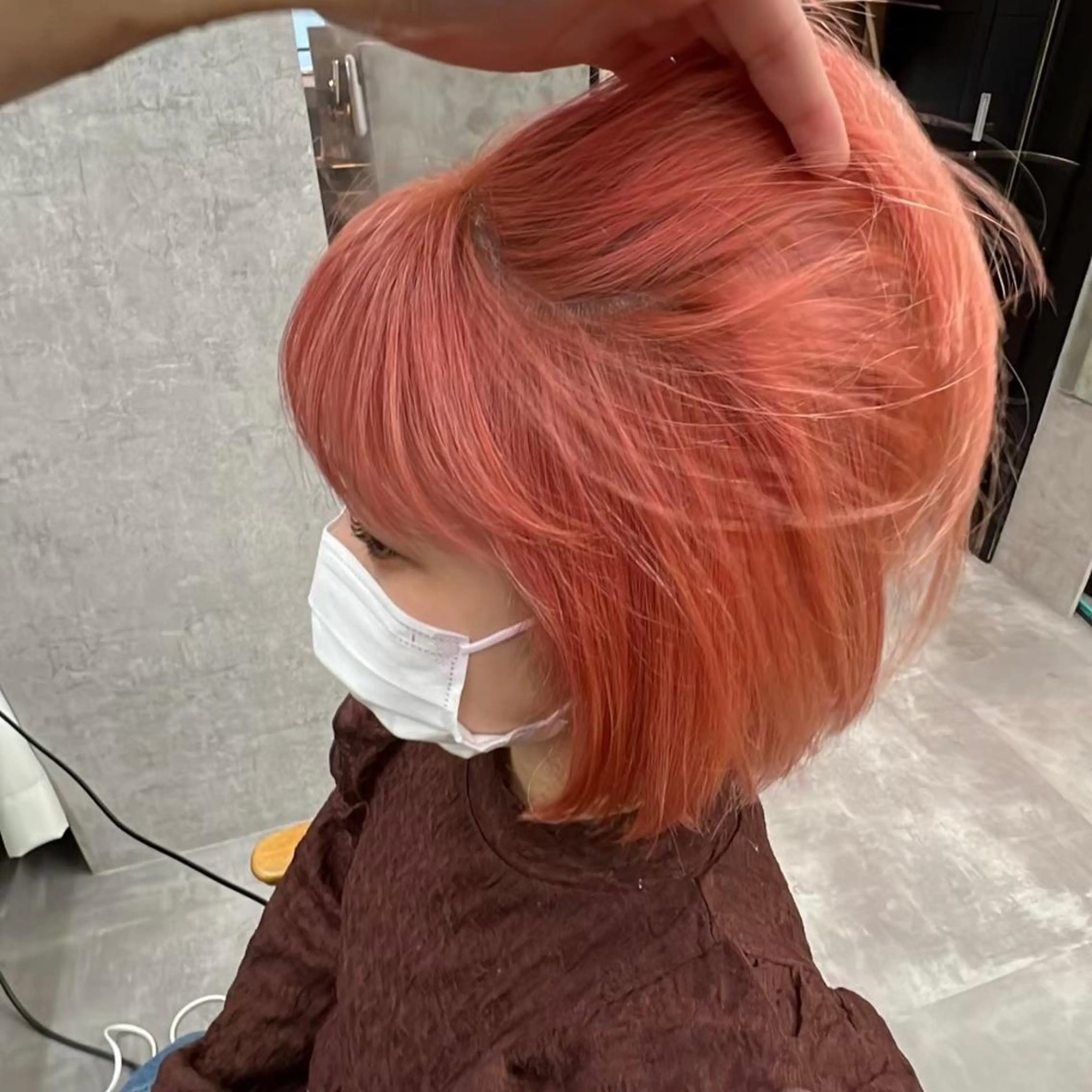 ミディアム カラー 藤山大地/髪質改善 /透明感/ブリーチのヘアスタイル