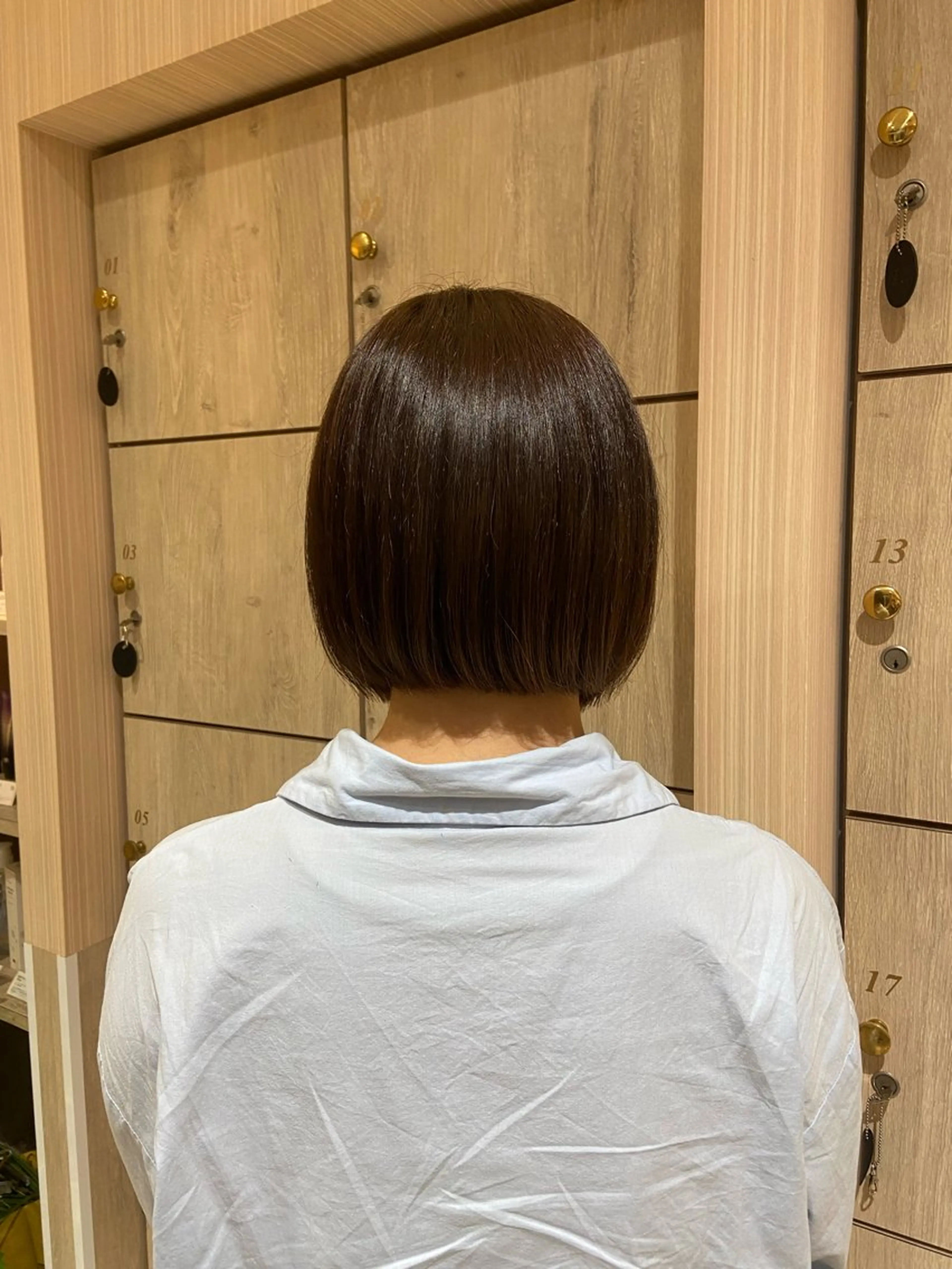 ミディアム カラー Rin♡⸝⸝ うる艶カラー✧︎*。のヘアスタイル