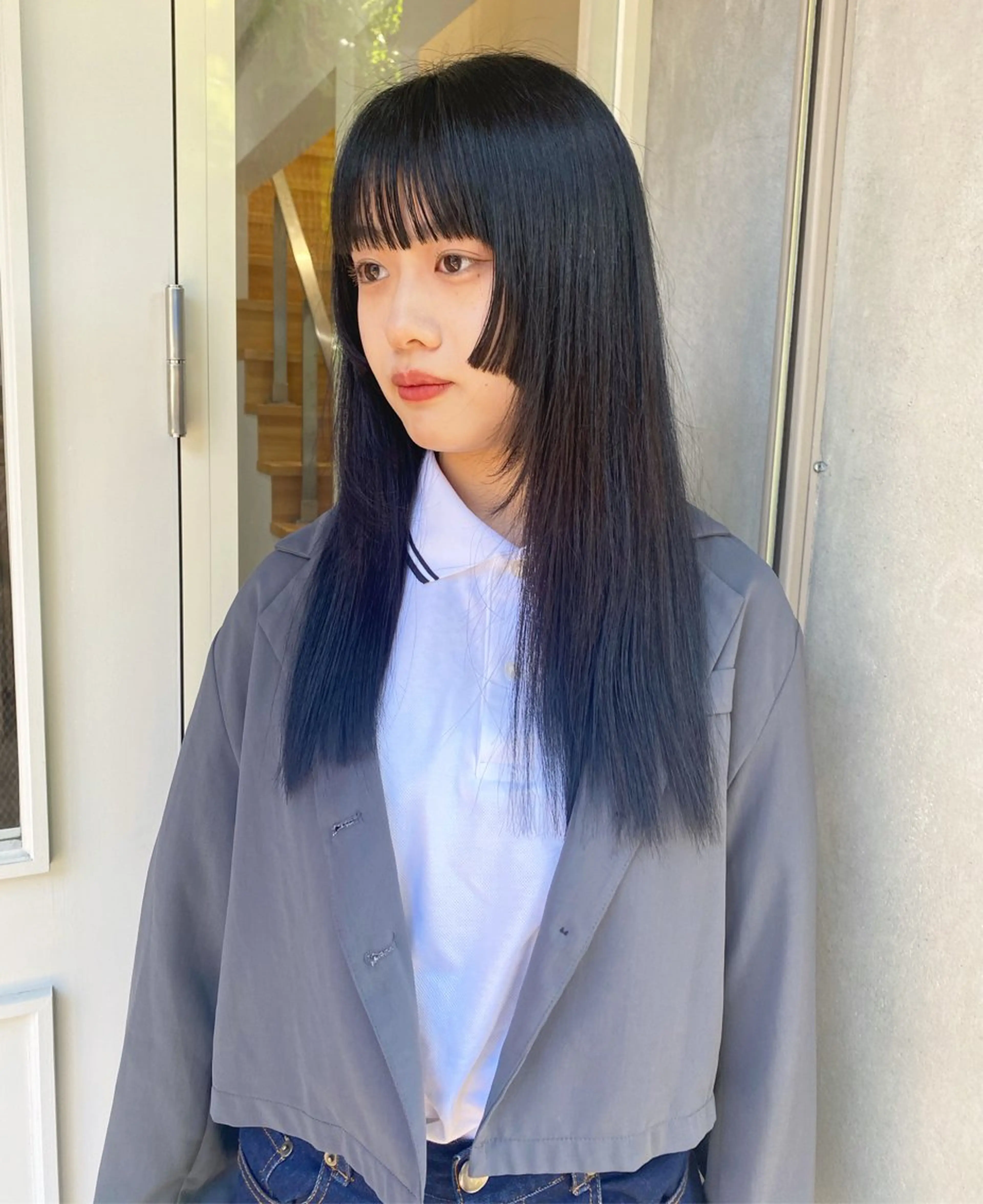 ロング カラー トリートメント カット ヘアカラー トリートメント SHICENEケイ レイヤーカット🦋のヘアスタイル