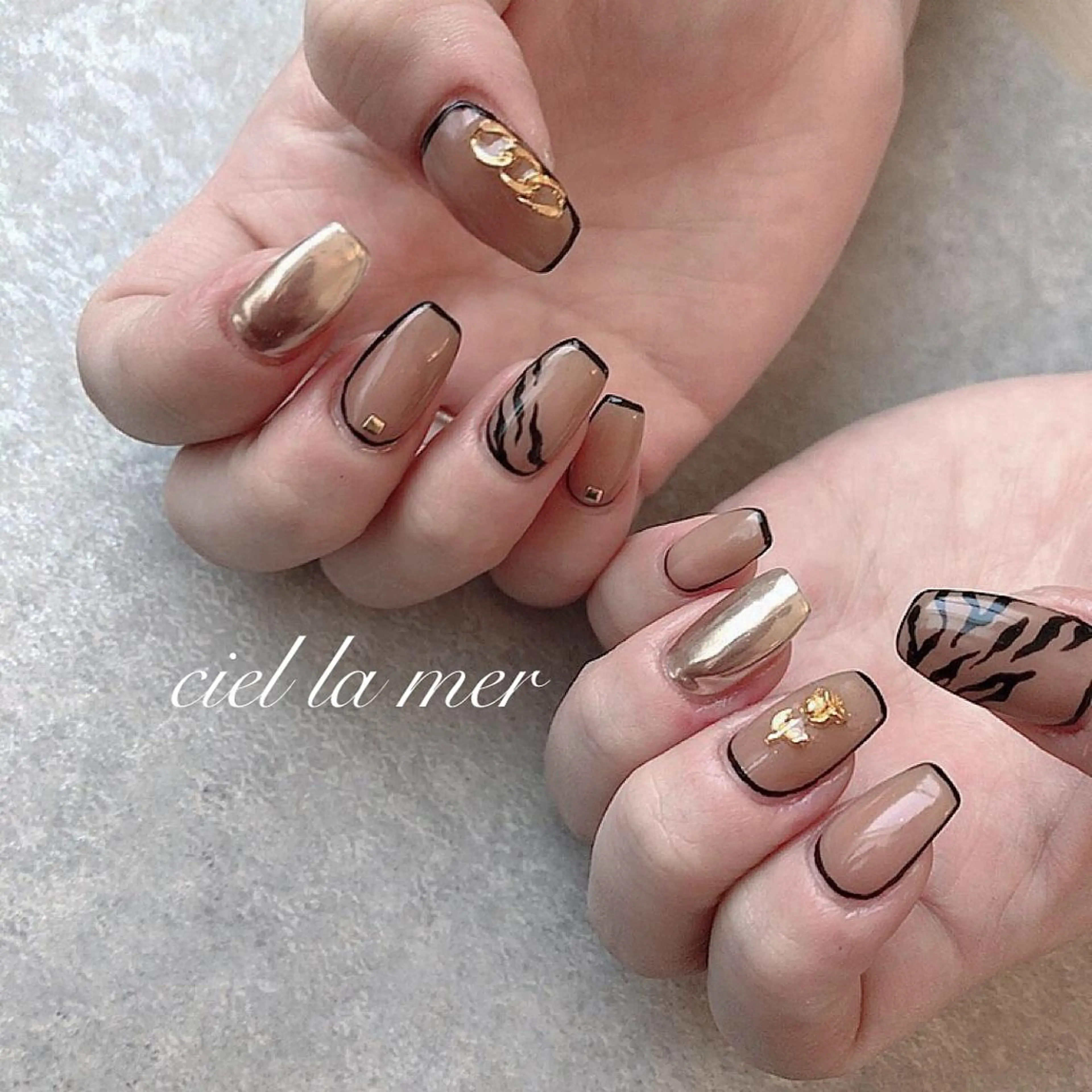 ネイル ハンドネイル フットネイル ciel la merのネイルデザイン