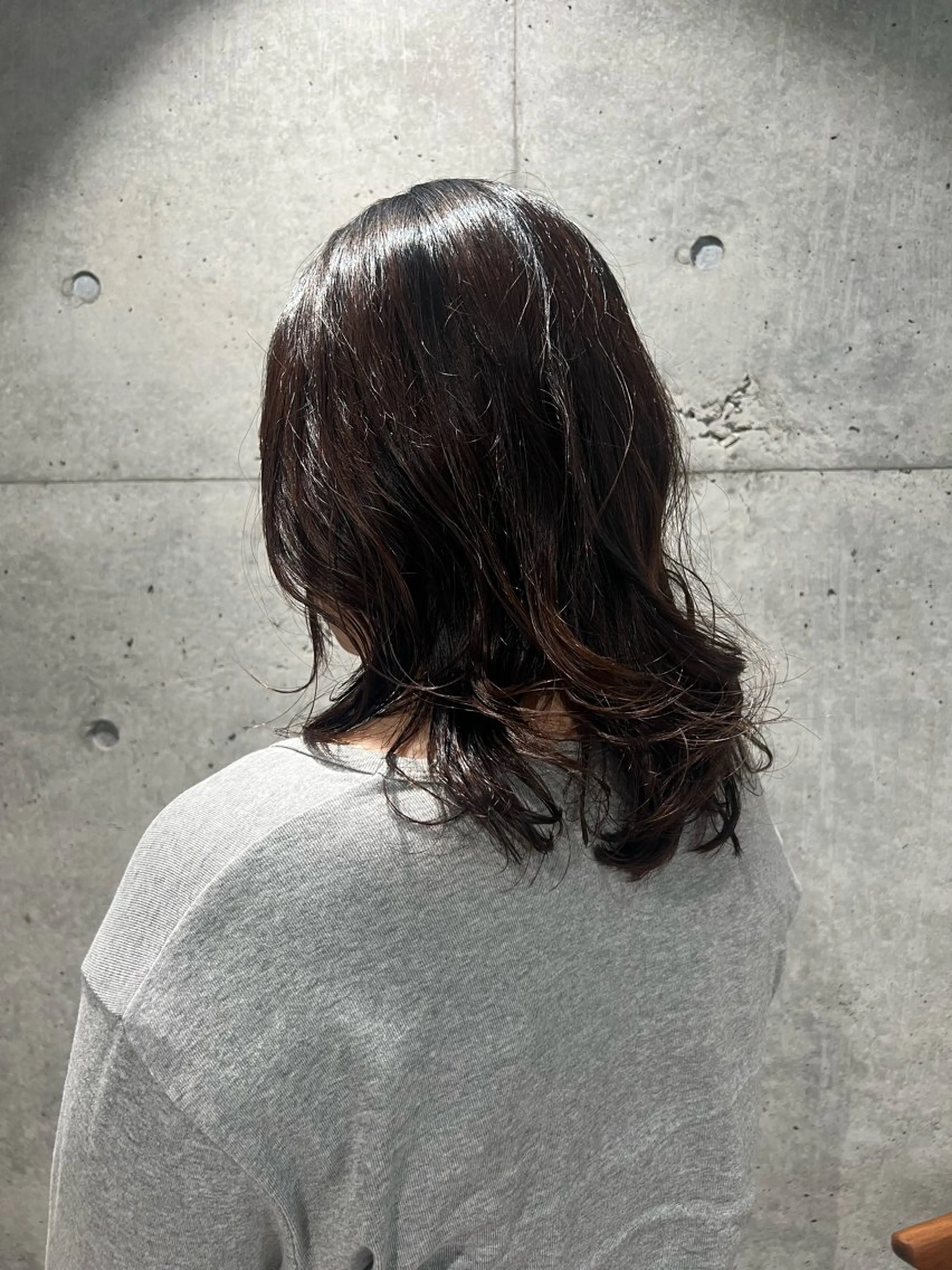 ミディアム 透明感カラー/ベージ ュ/HIKARU🌿のヘアスタイル