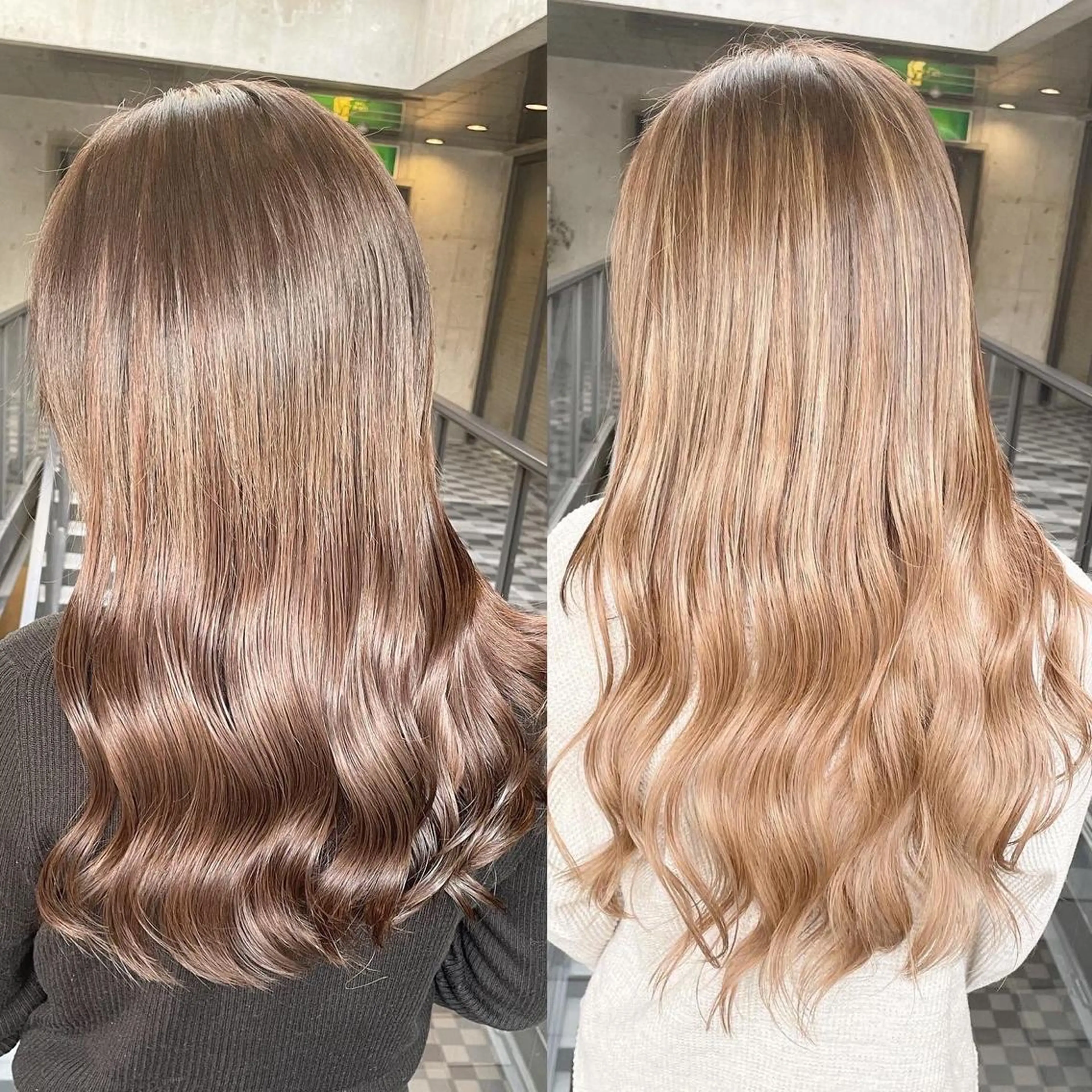 ロング カラー ヘアアレンジ エクステ TATSUYA アートディレクターのヘアスタイル