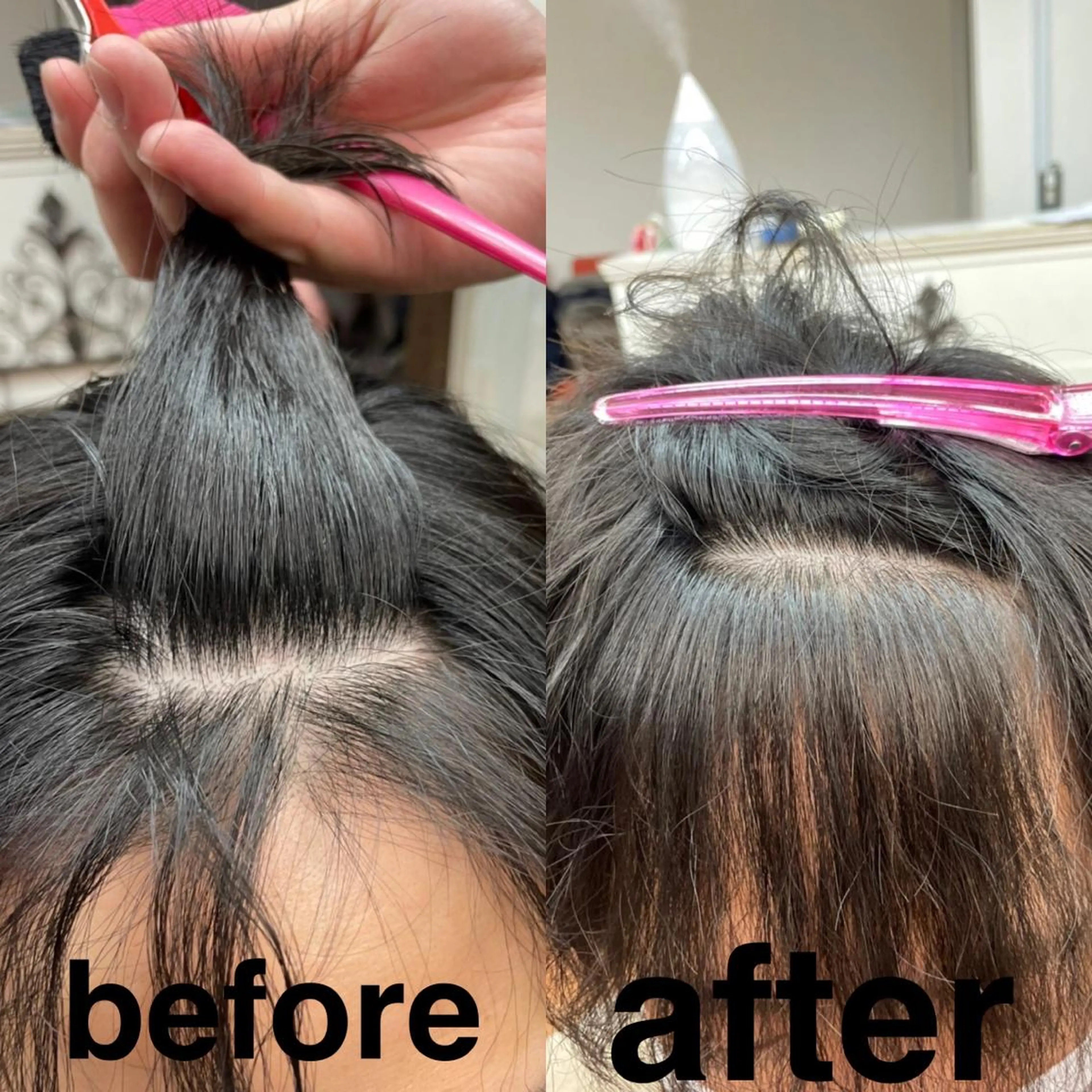 前髪がどうしても割れてしまう方の改善パーマ アンモリパマ 前髪カット付き💇♀️の写真