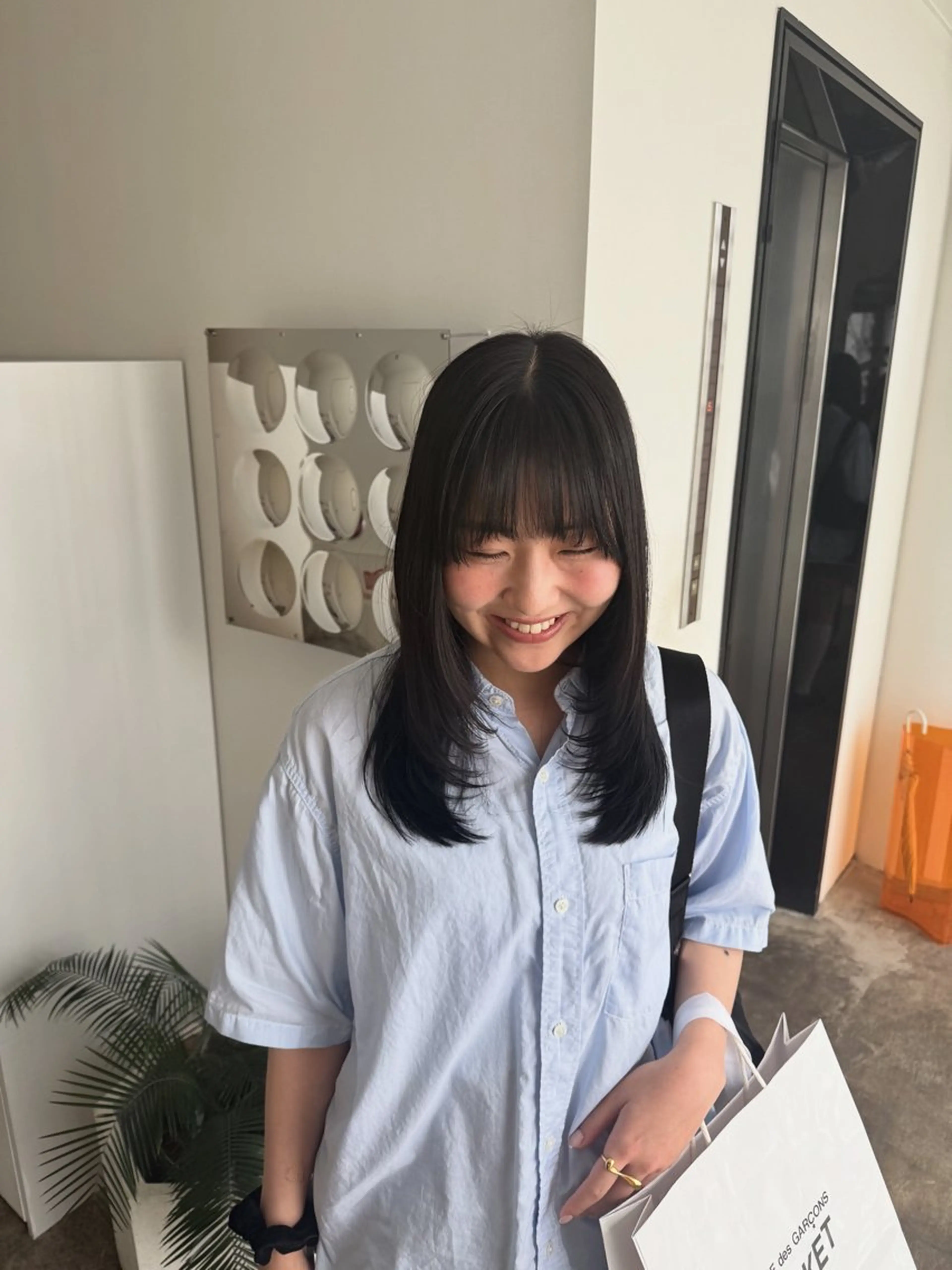 ミディアム レイヤーカット/ モデル/sayakaのヘアスタイル