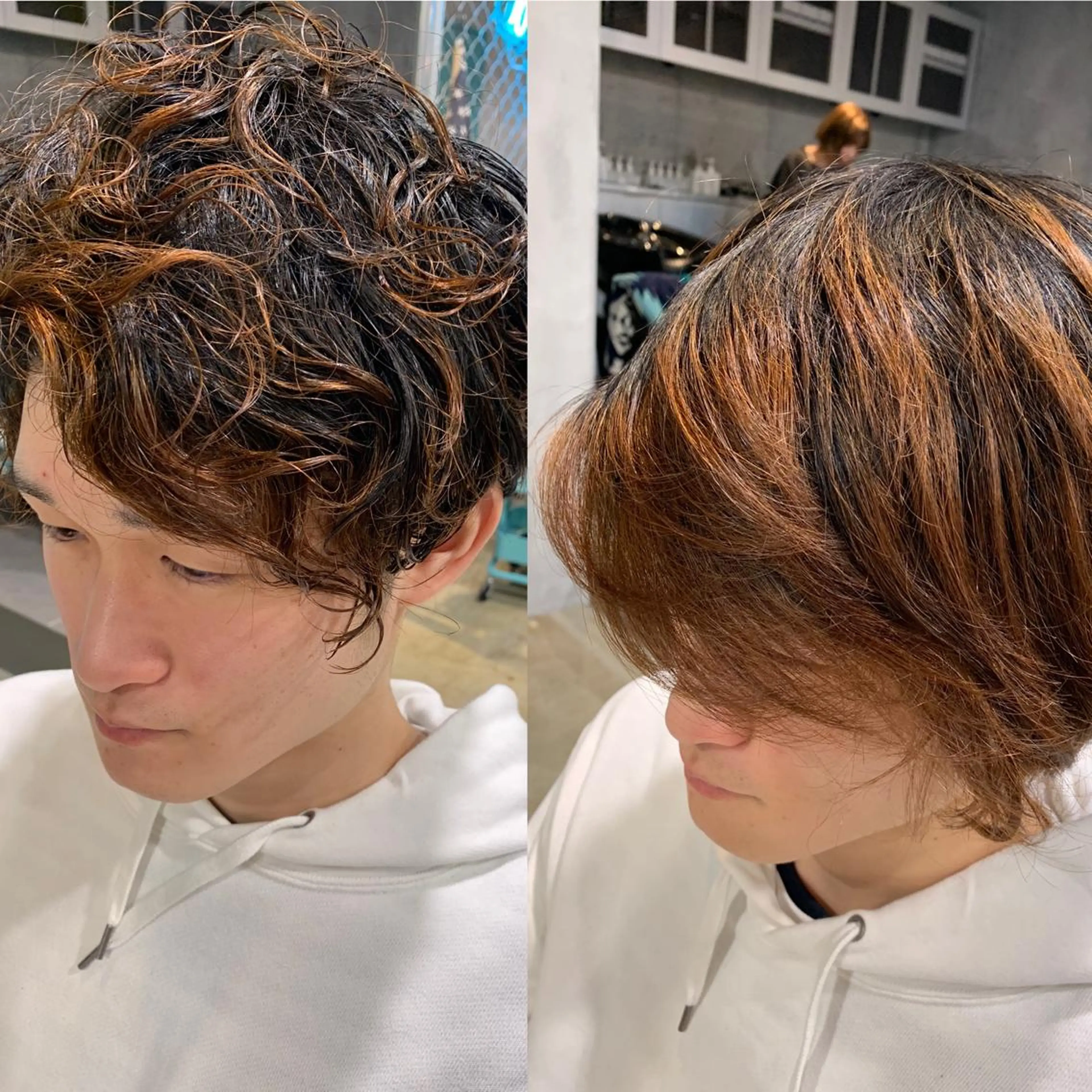 パーマ メンズ マッシュ メンズパーマ ショート🌼パーマ 本間正子のヘアスタイル