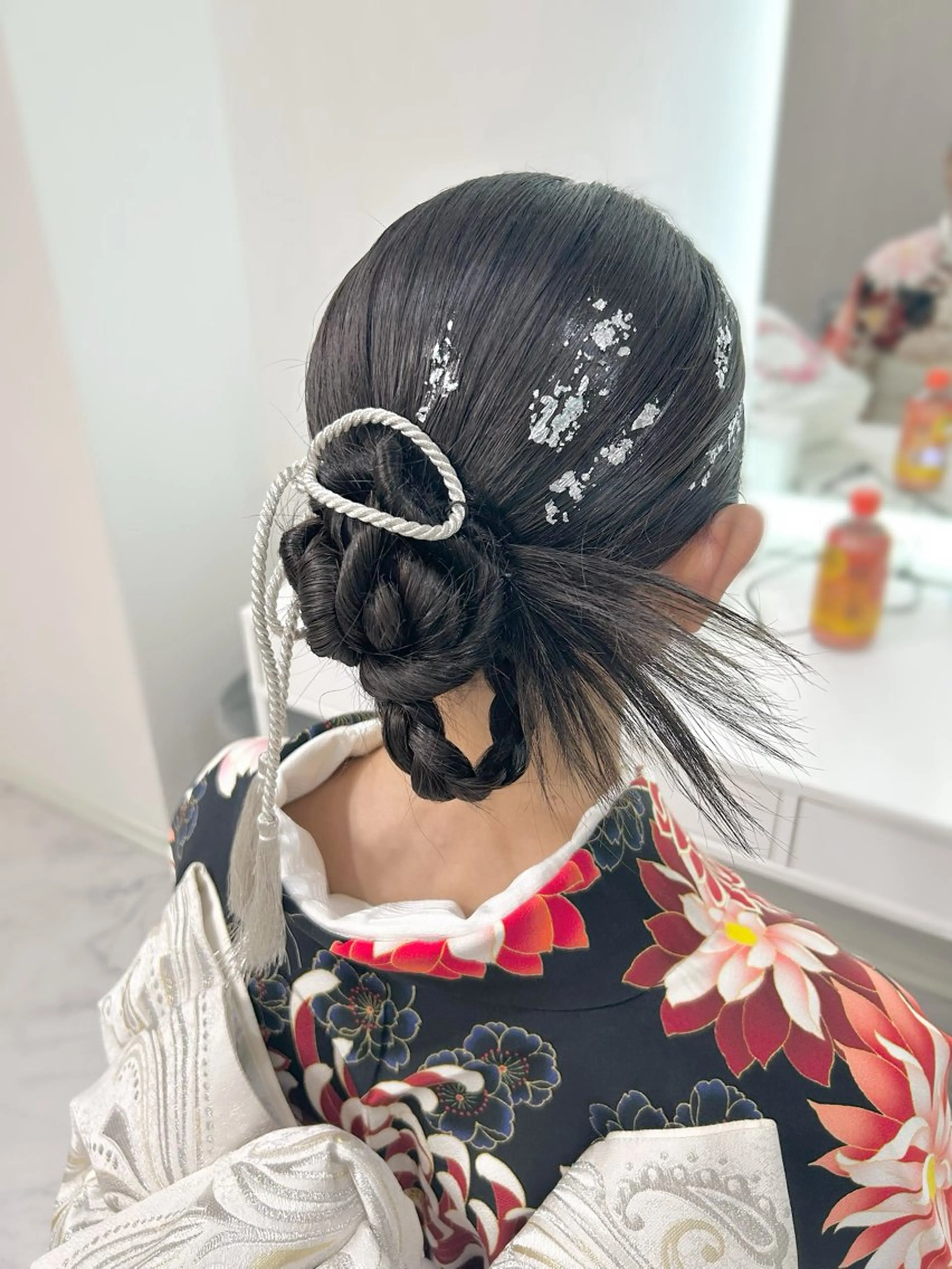 ヘアセット＋着物のお着付けの写真
