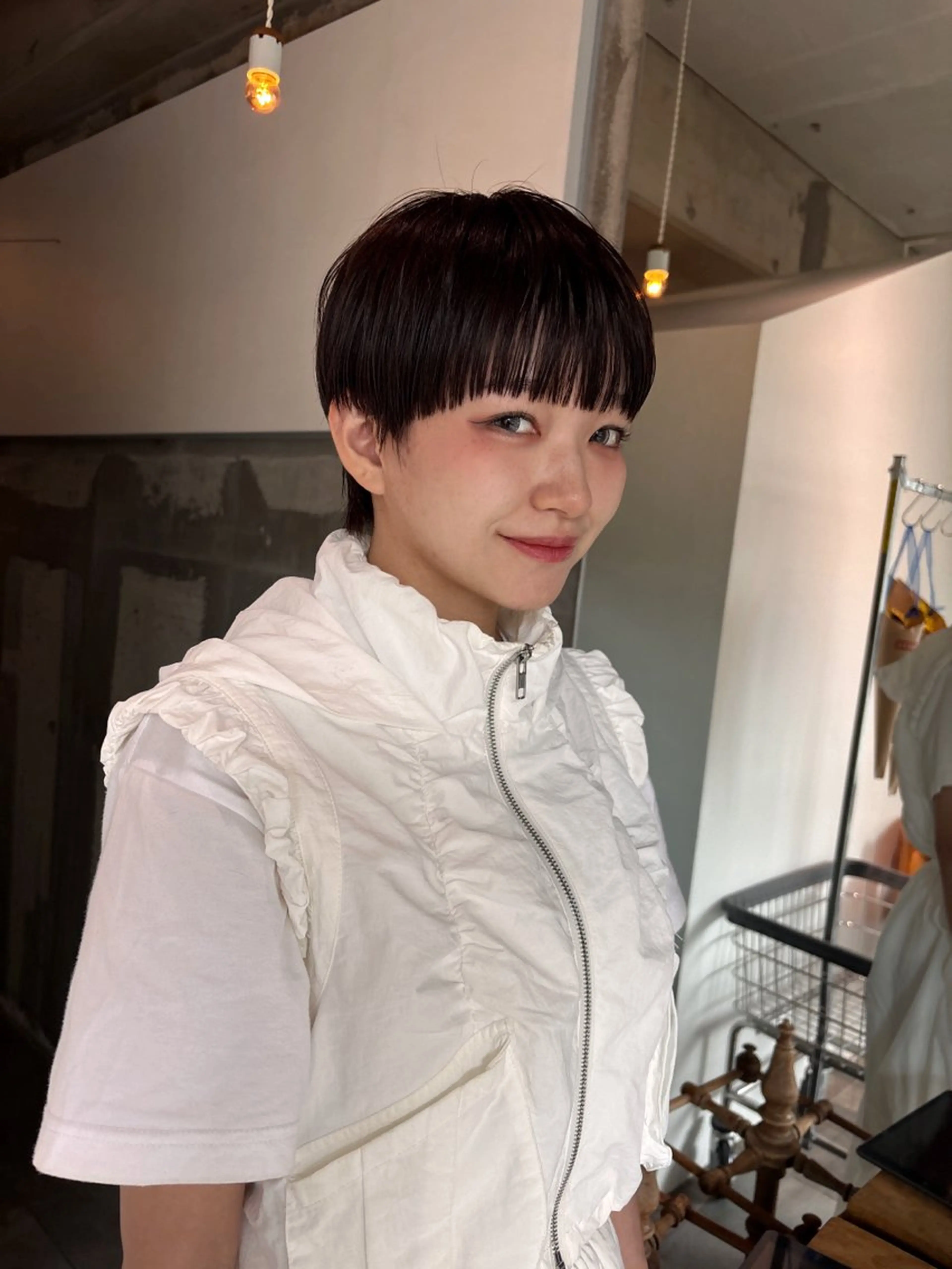 ショート カラー カット ヘアカラー mirai/レイヤー ボブ/ショートのヘアスタイル