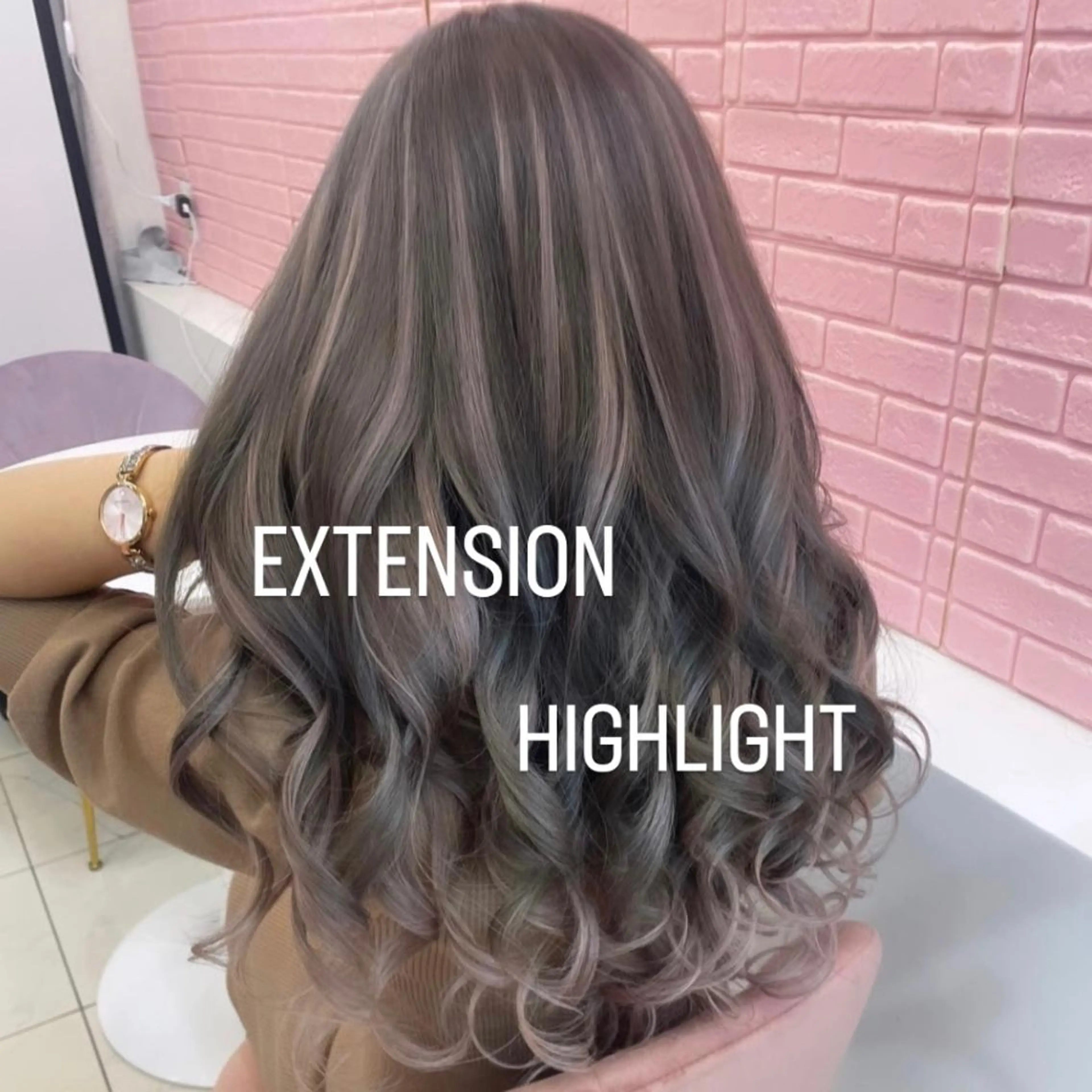 ロング カラー ヘアカラー エクステ エクステ🩵ブリーチ 韓国ヘア🩵KAEのヘアスタイル