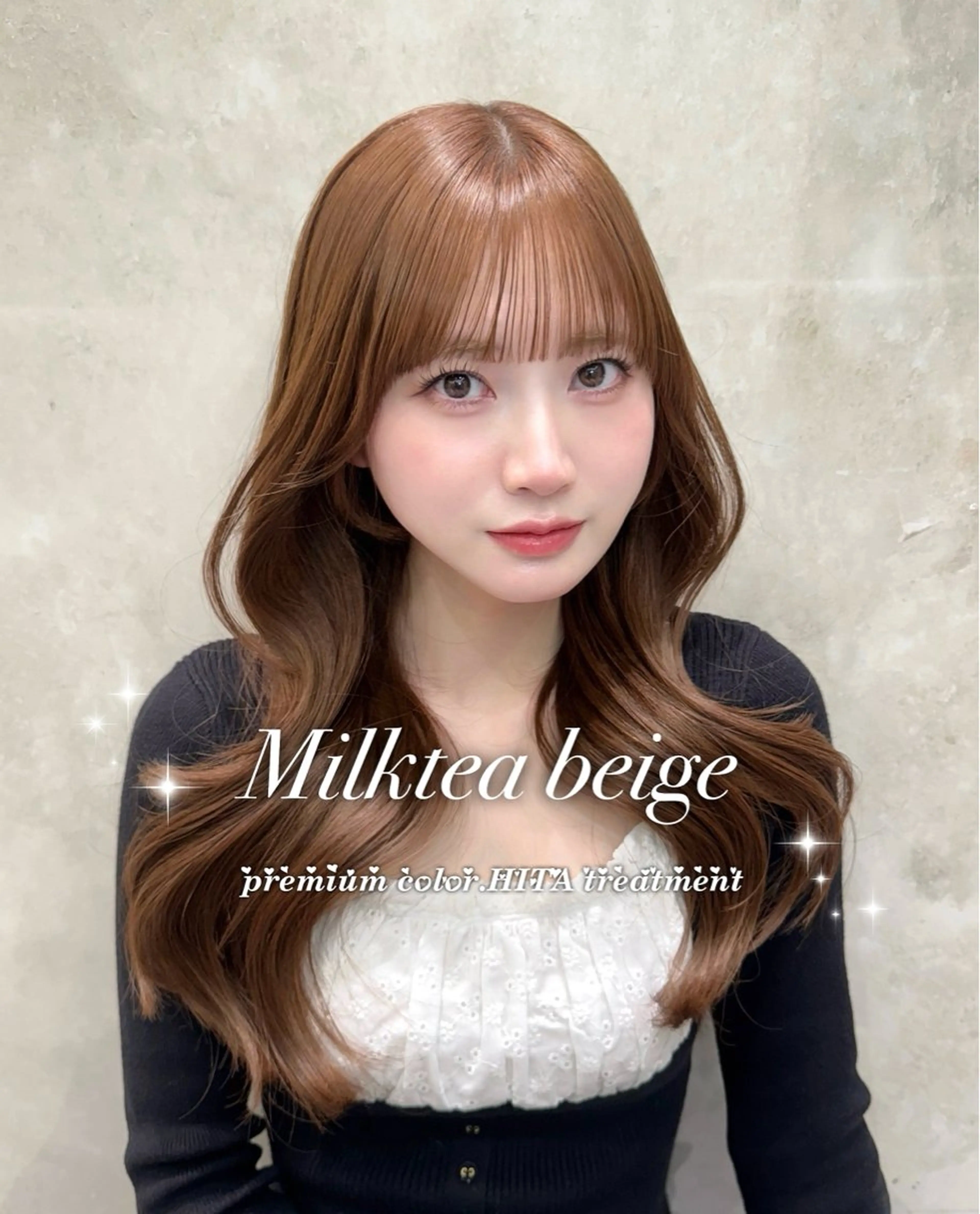 前髪カット+顔まわり+全体の巻きの写真