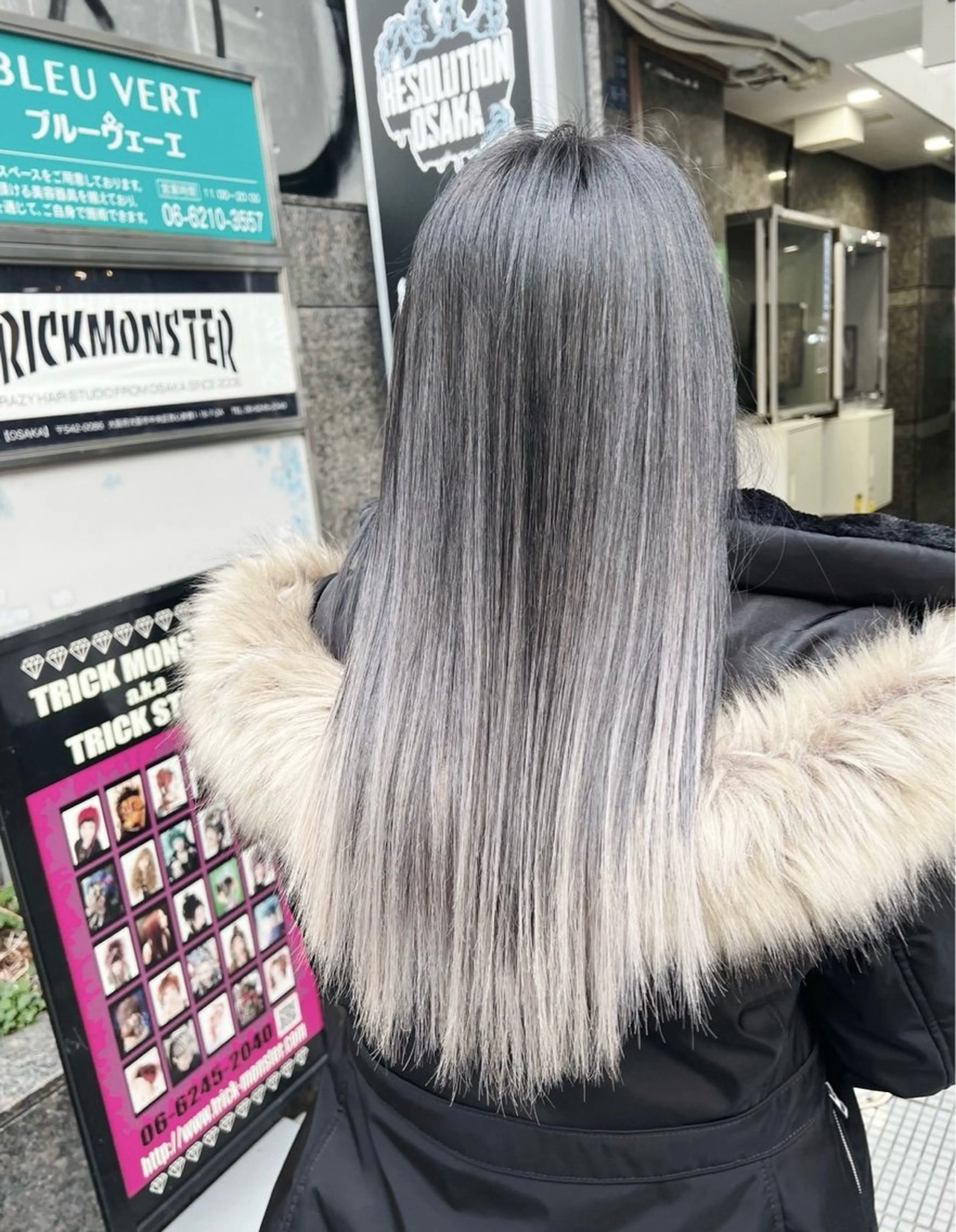 セミロング カラー バレイヤージュ シルバー ホワイトシルバー レイヤーカット ヘアカラー トリートメント ROBIN所属・指名数No.1 /NAOYAのヘアスタイル