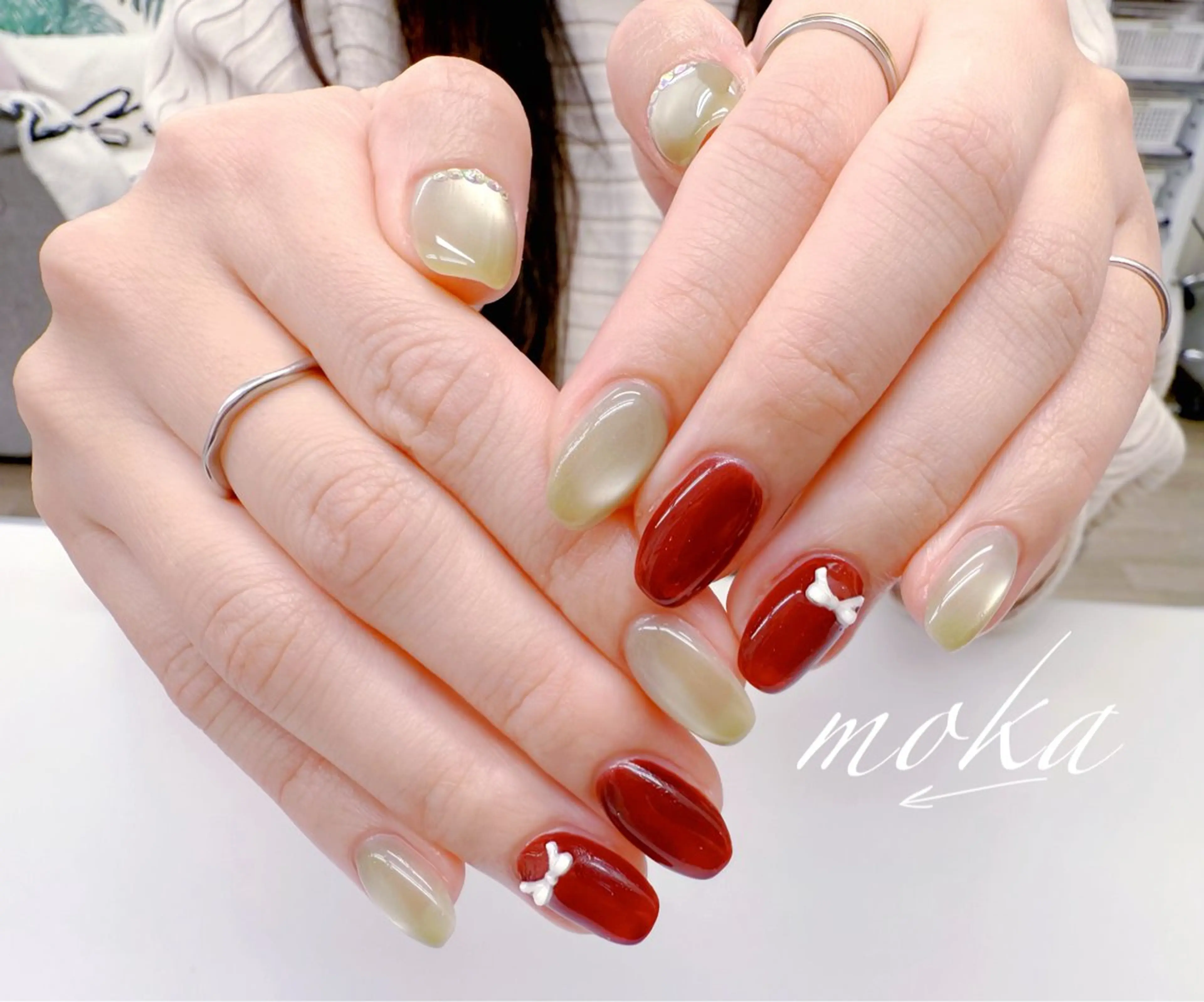 ネイル ハンドネイル ハンドケア 胡蝶蘭レディースサロ ンNailMOKAのネイルデザイン