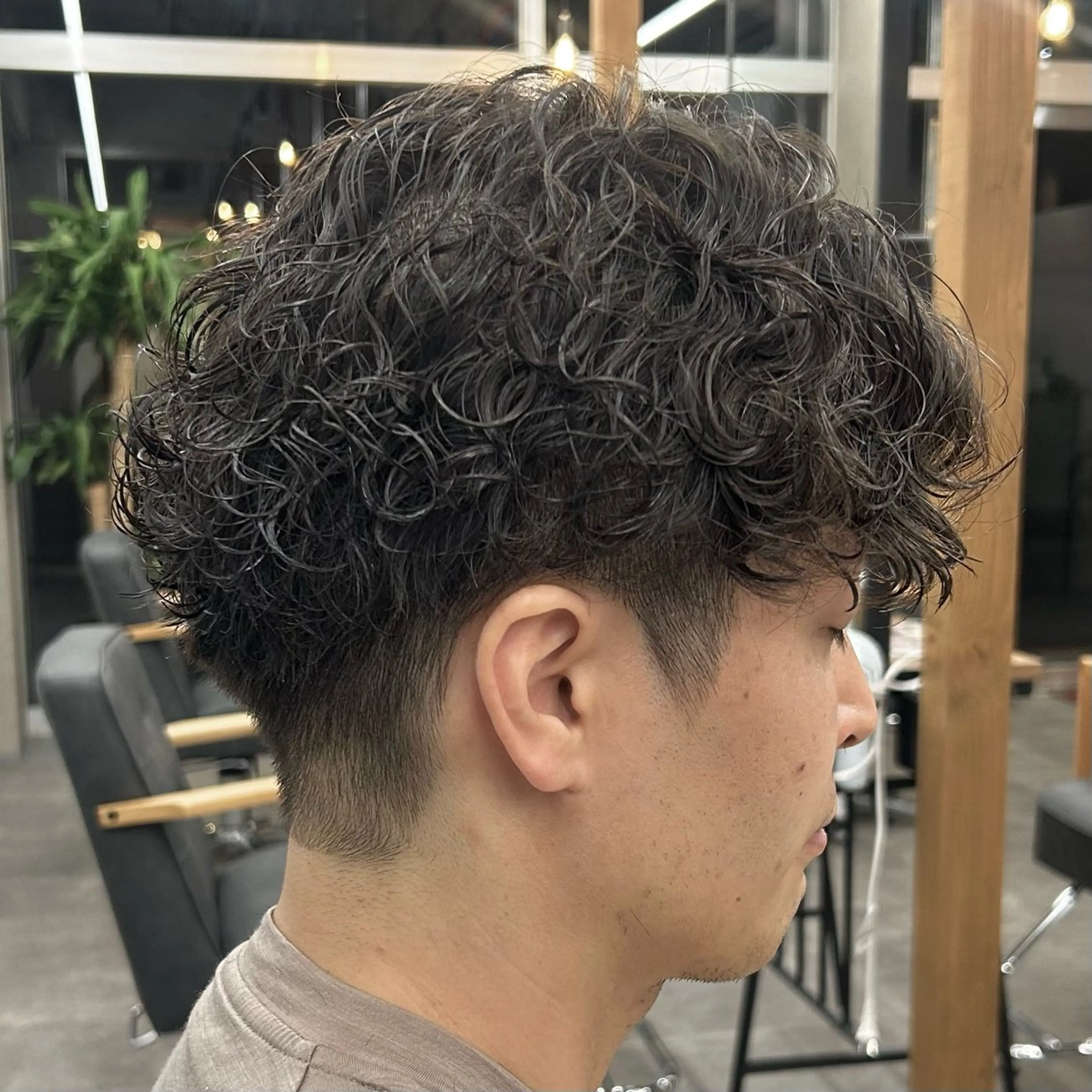 ショート パーマ メンズ カット パーマ いちか🤍 COQU千葉のヘアスタイル