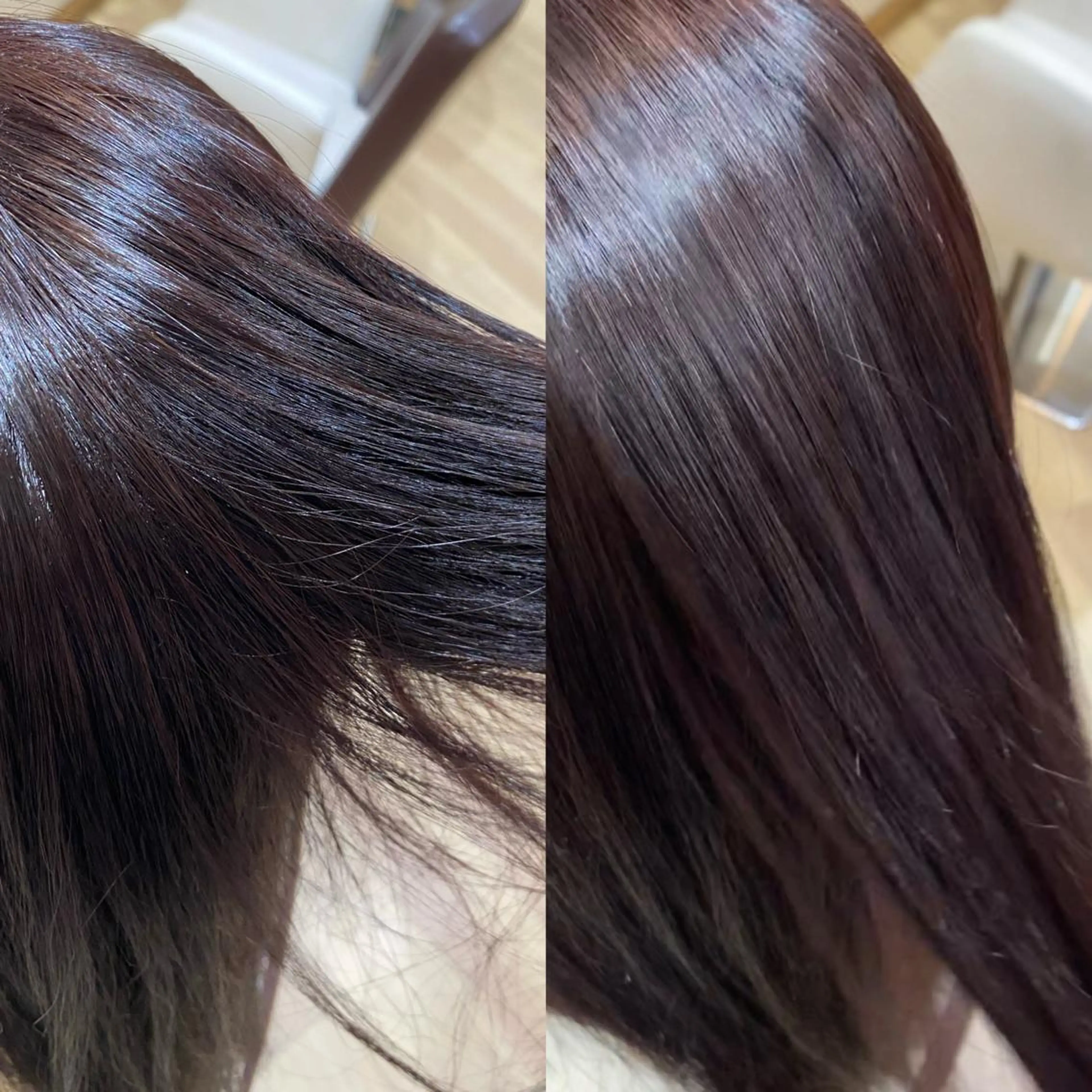 ロング カラー ラベンダーカラー ピンクカラー ヘアカラー 斎藤 愛菜のヘアスタイル