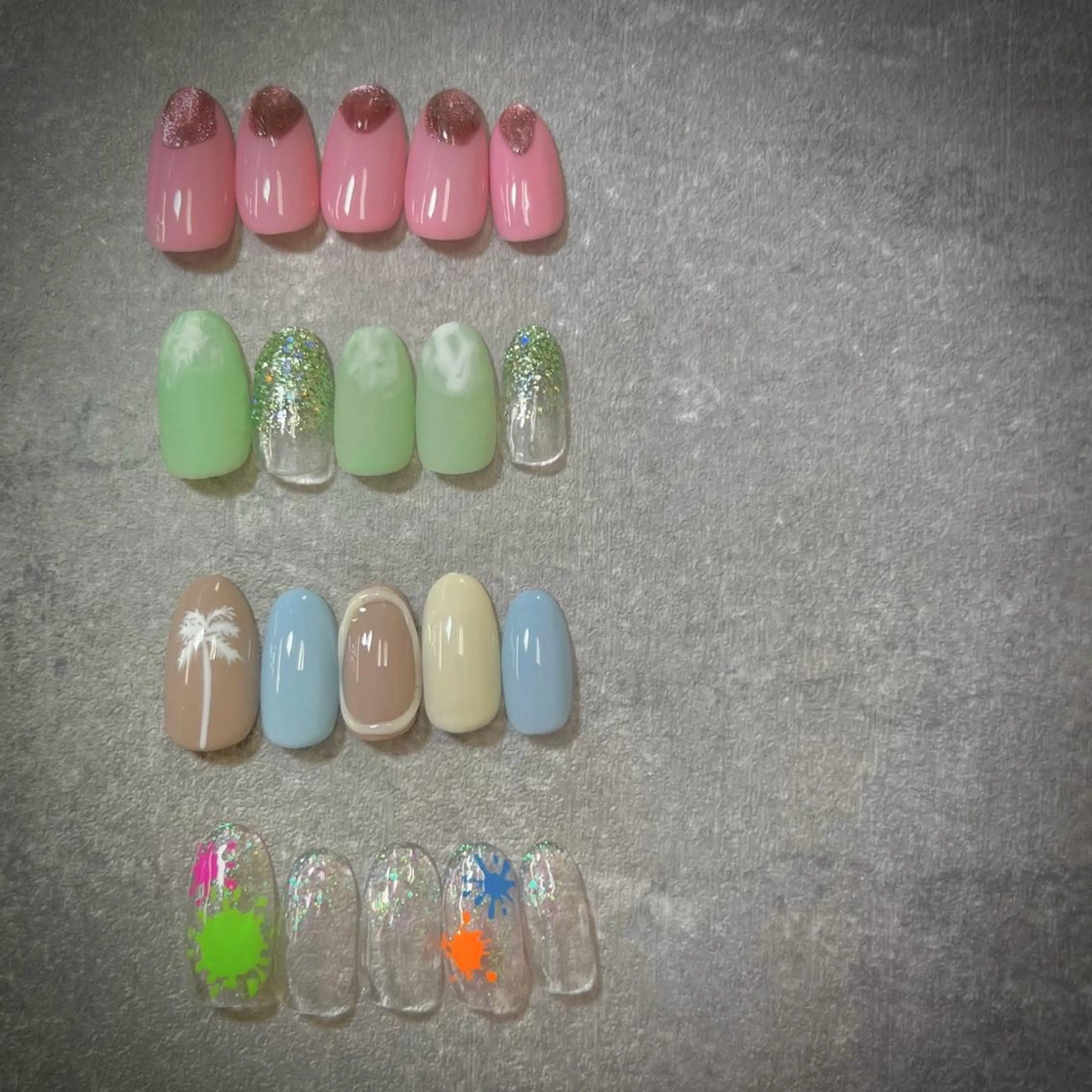 ネイル フットネイル フレンチネイル グラデーション キラキラネイル 韓国ネイル ハンドネイル YAGAWA NAOのネイルデザイン