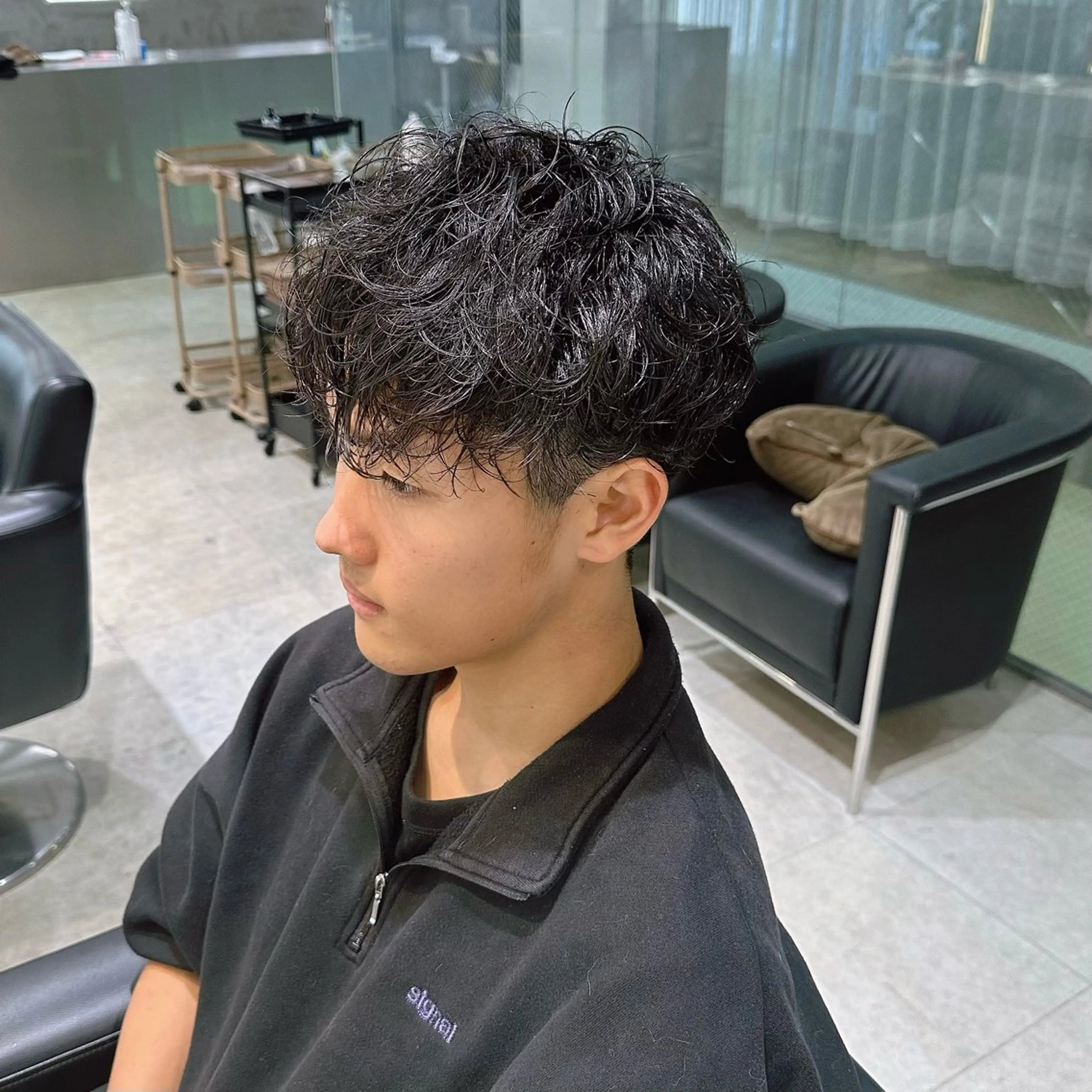 ニュアンスパーマ🍀【シャンプー、スタイリング付き‼️】カットパーマモデルの写真