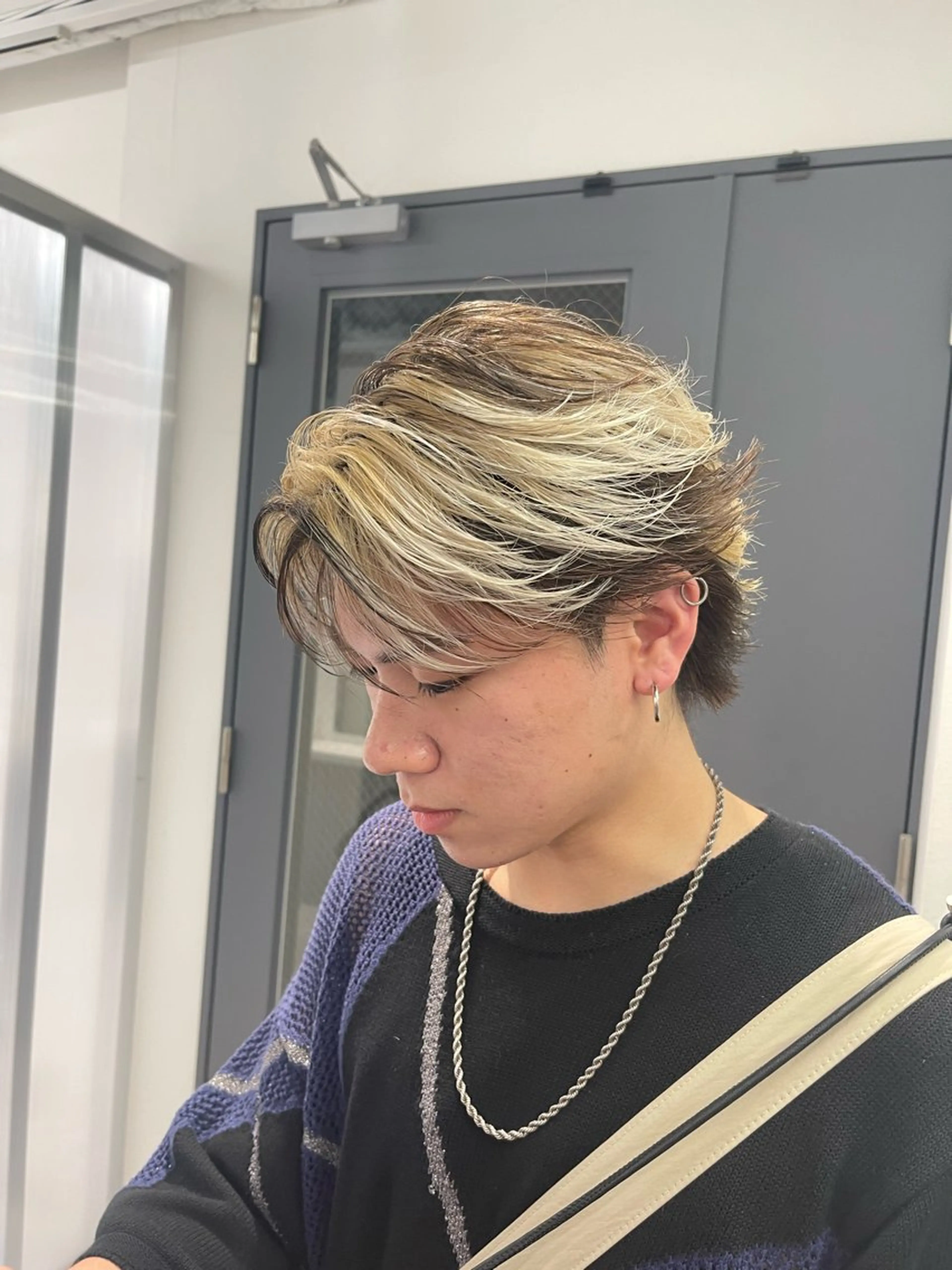 ショート カラー メンズ メンズ特化/パーマ 短髪パーマ/来星のヘアスタイル