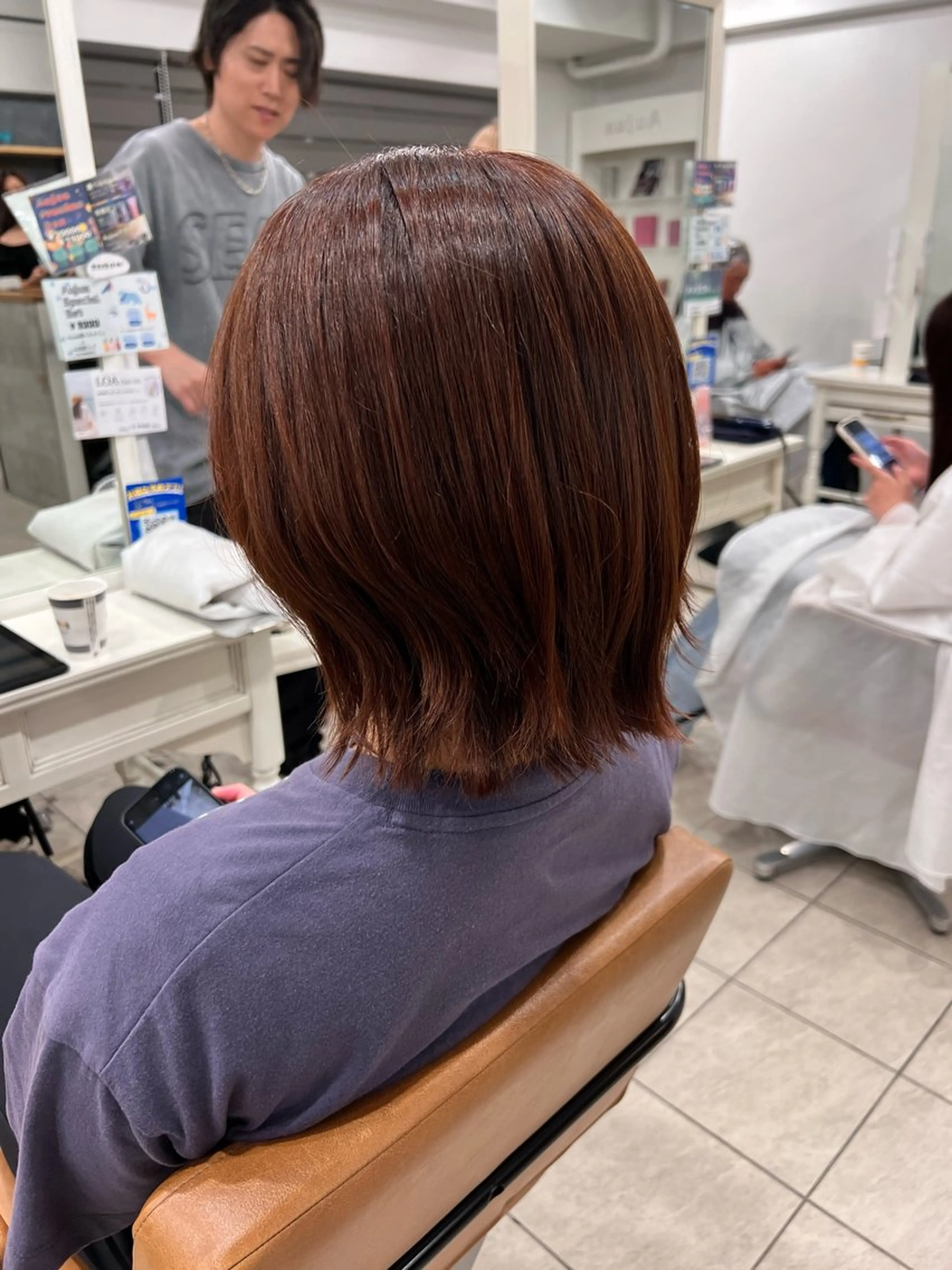 ミディアム カラー メンズカットグラデー ションカラー/ケイゴのヘアスタイル