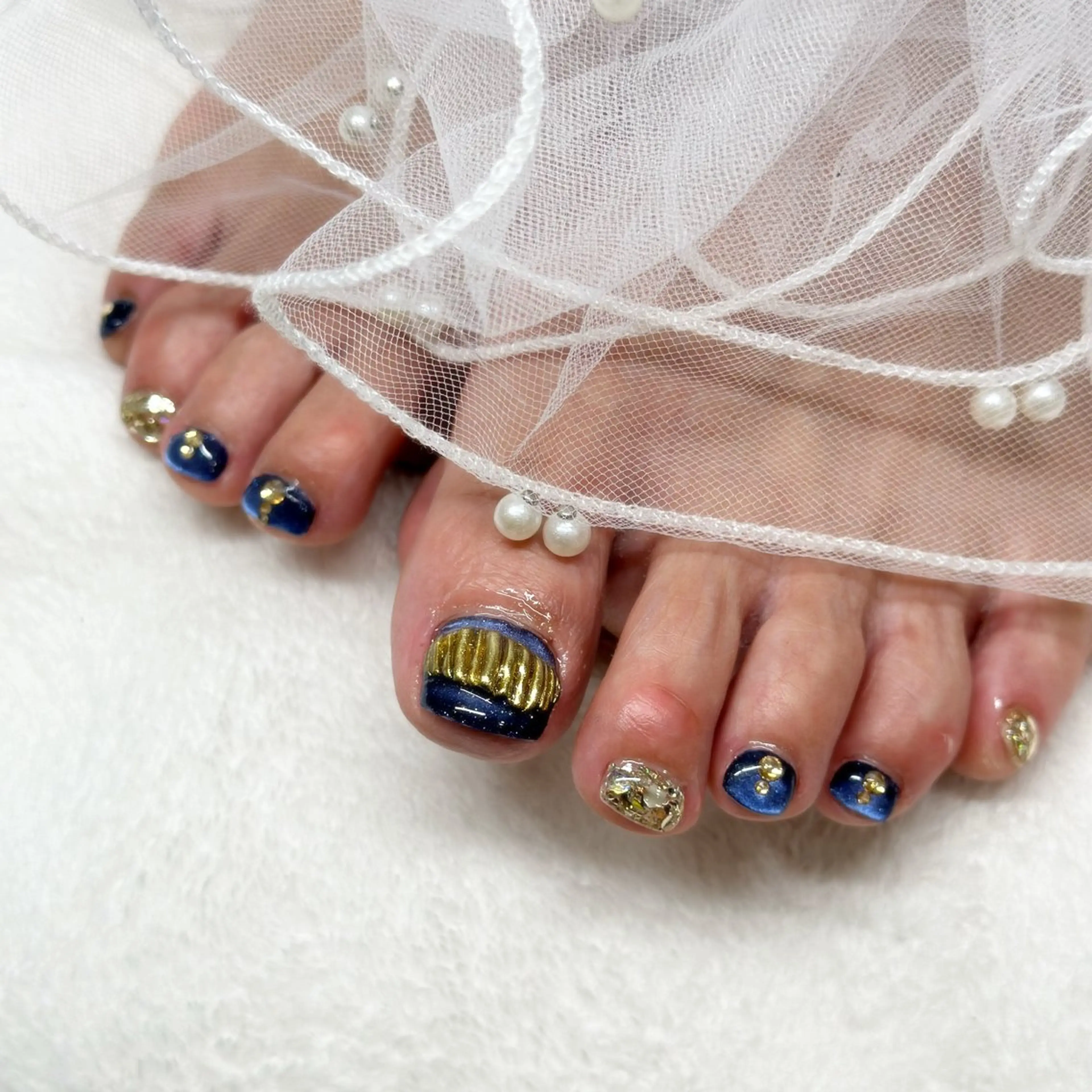 ネイル フットネイル マグネットネイル フットネイル ri.em.da mariのネイルデザイン