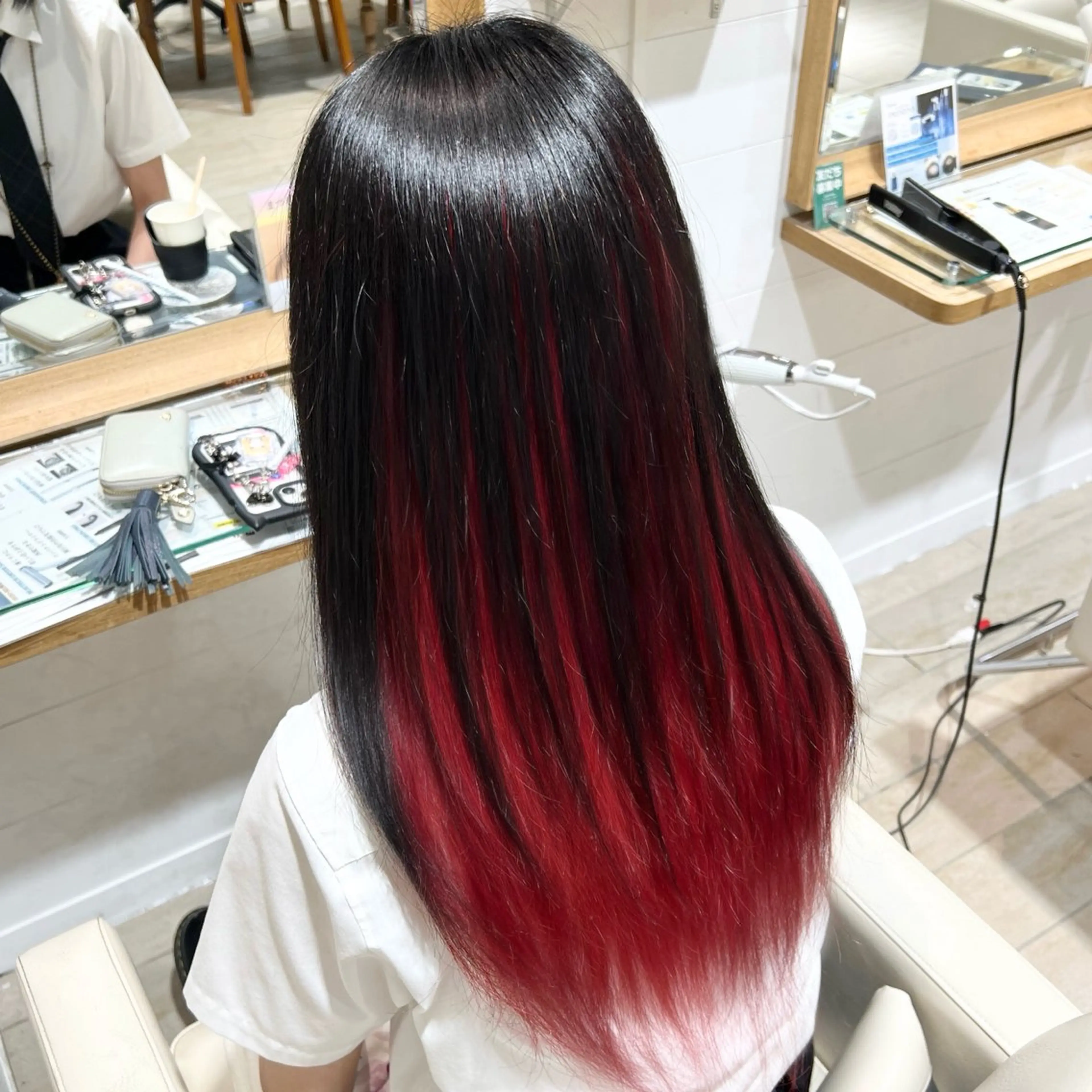 ロング カラー バレイヤージュ レイヤーカット ヘアカラー カット/カラーモデル 募集 セイノチヒロのヘアスタイル