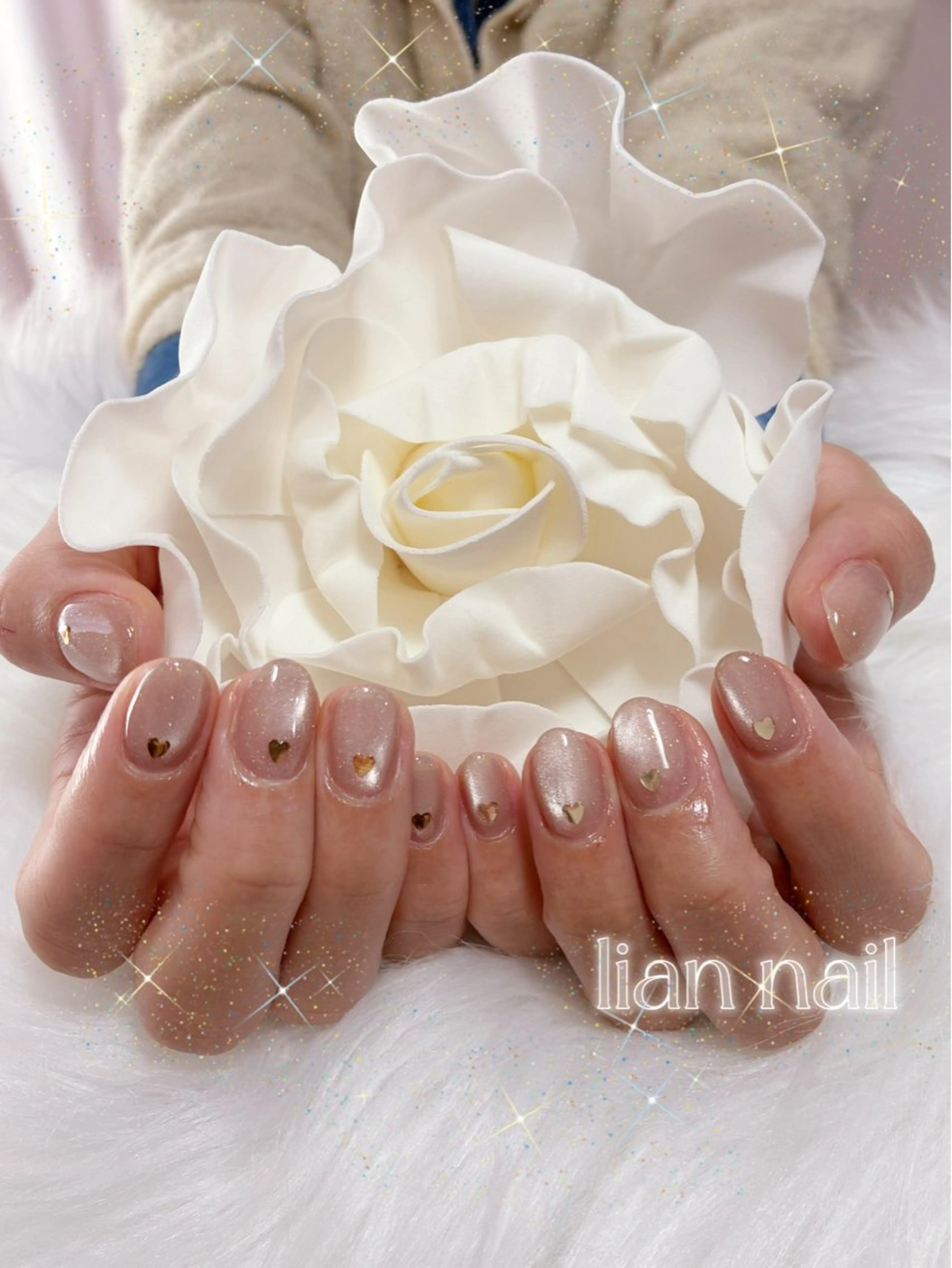 ネイル ハート Lianネイル 寛子Lianのネイルデザイン