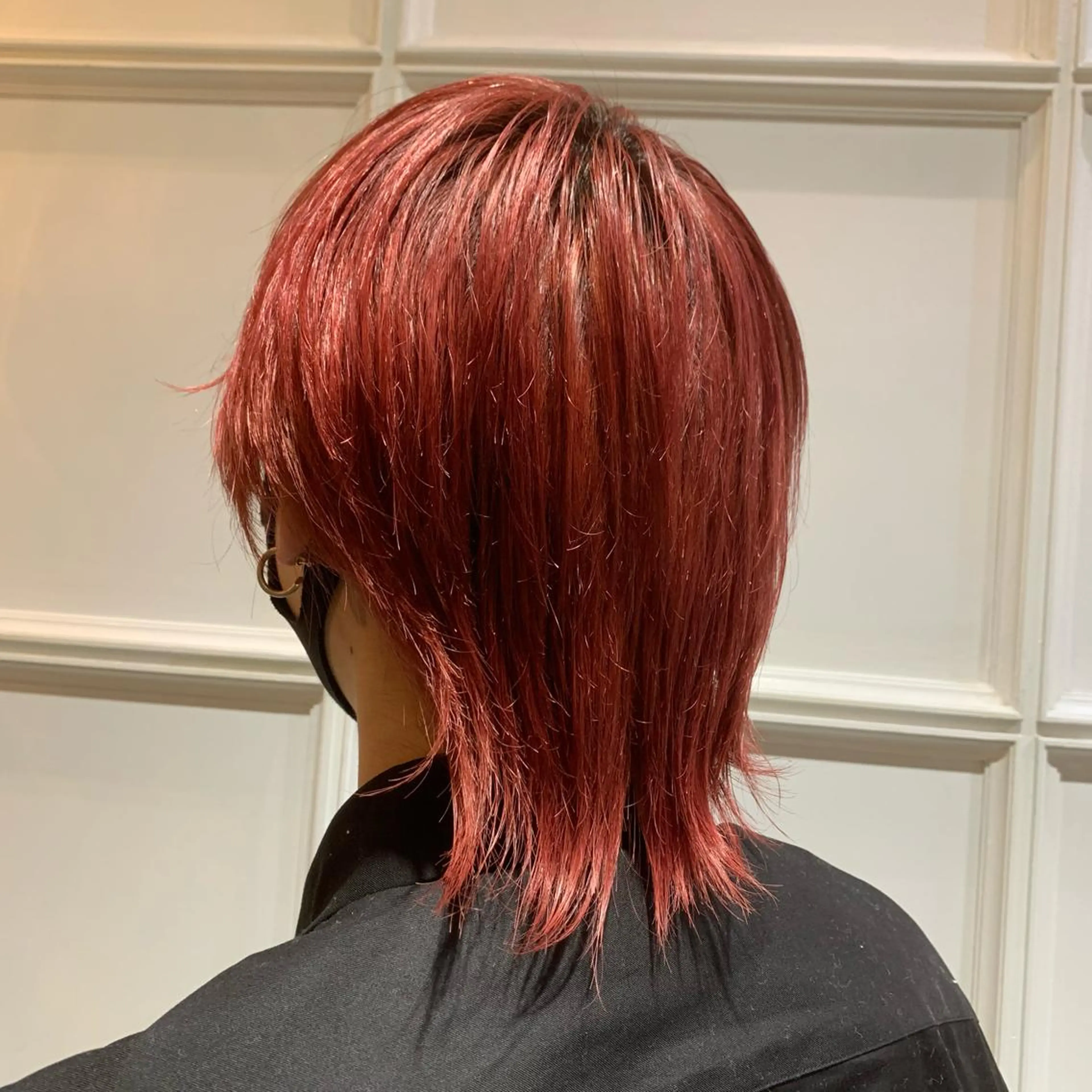 カラー メンズ ピンクカラー 髪質改善カラー&TR 縮毛矯正/弱酸性矯正のヘアスタイル