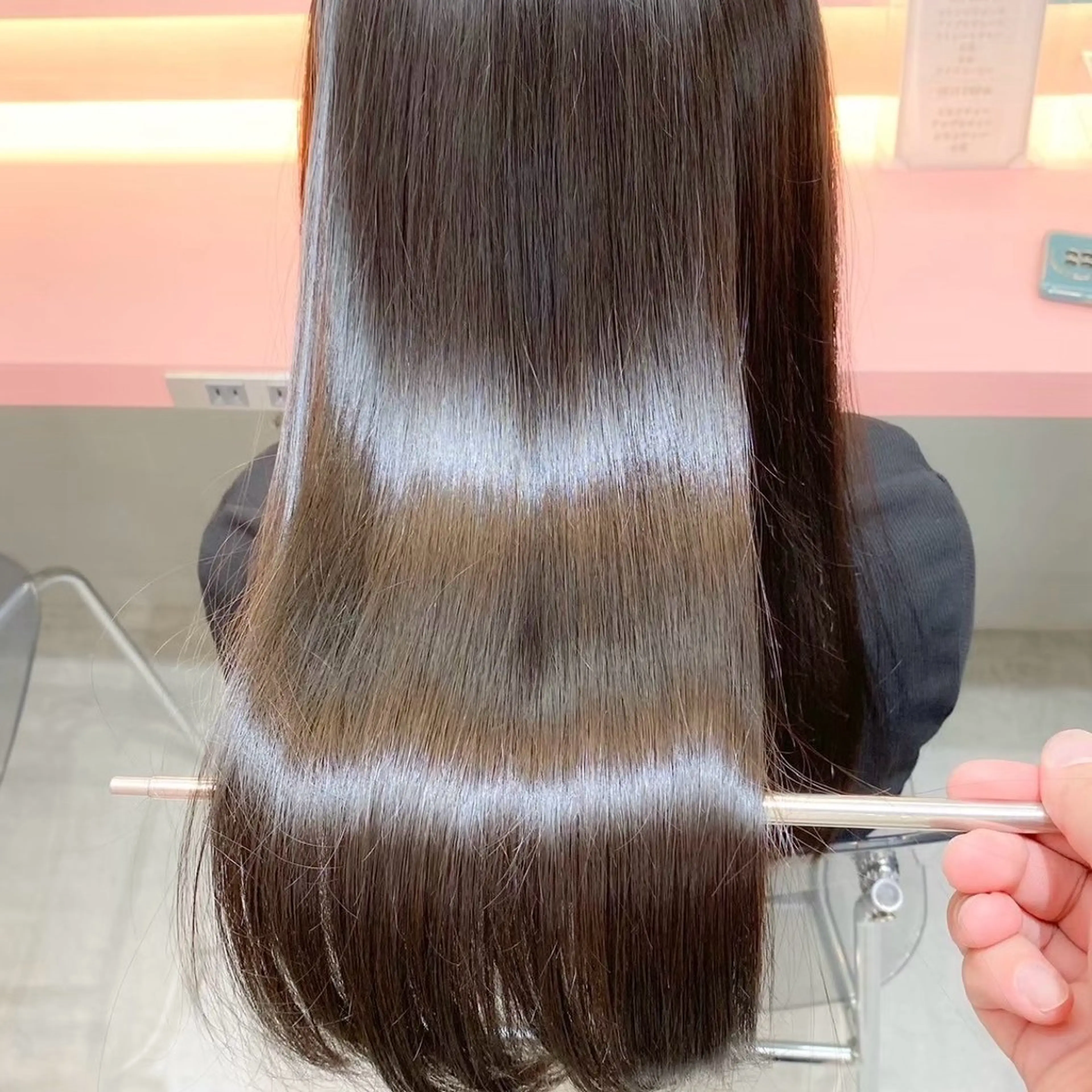 ロング カラー パーマ ヘアカラー トリートメント Lond re Maison所属・骨格補正カット／艶 カラー🌸さくら🌸のヘアスタイル