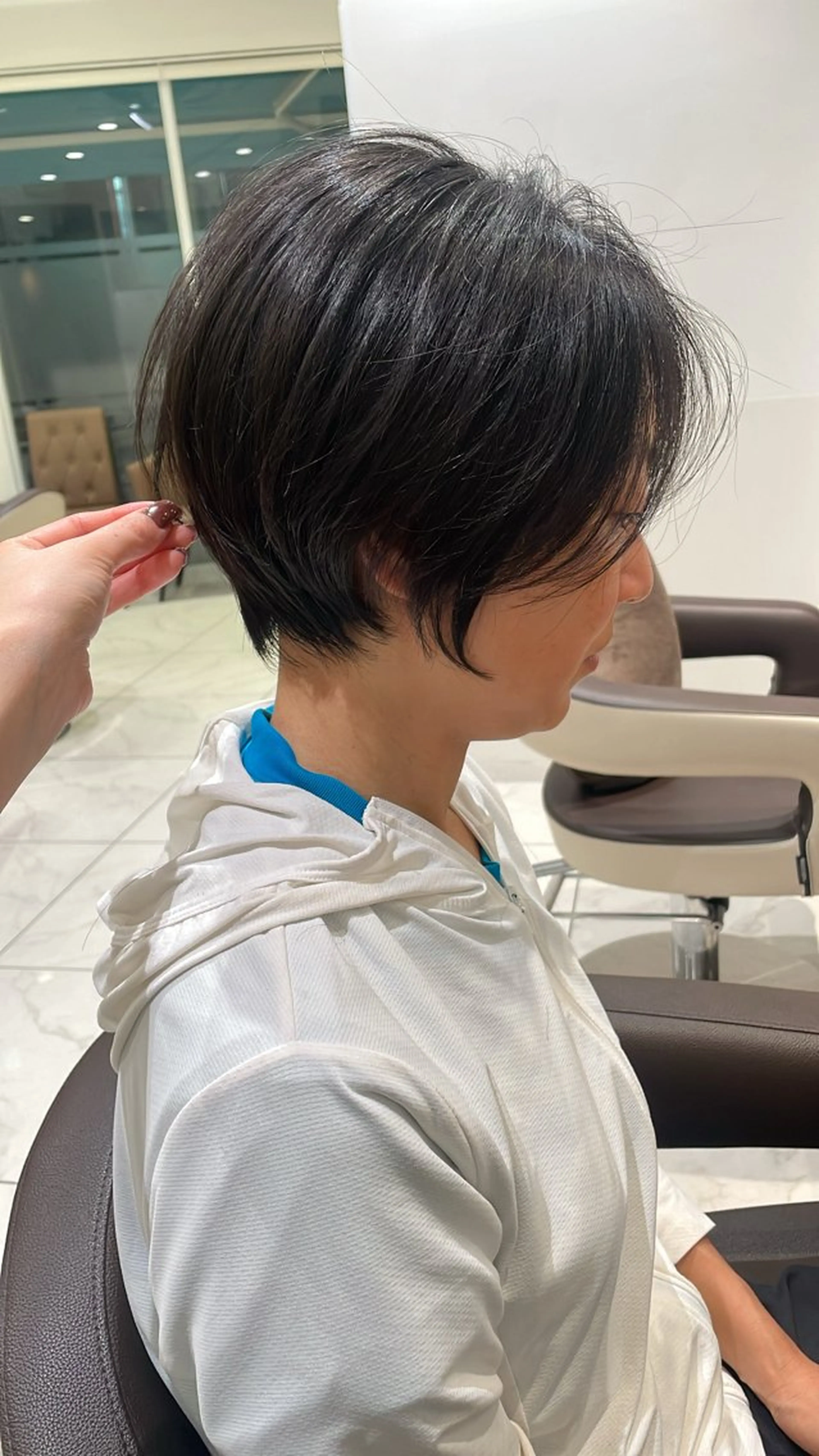 ショート カット ヘアカラー トリートメント midori osawaのヘアスタイル