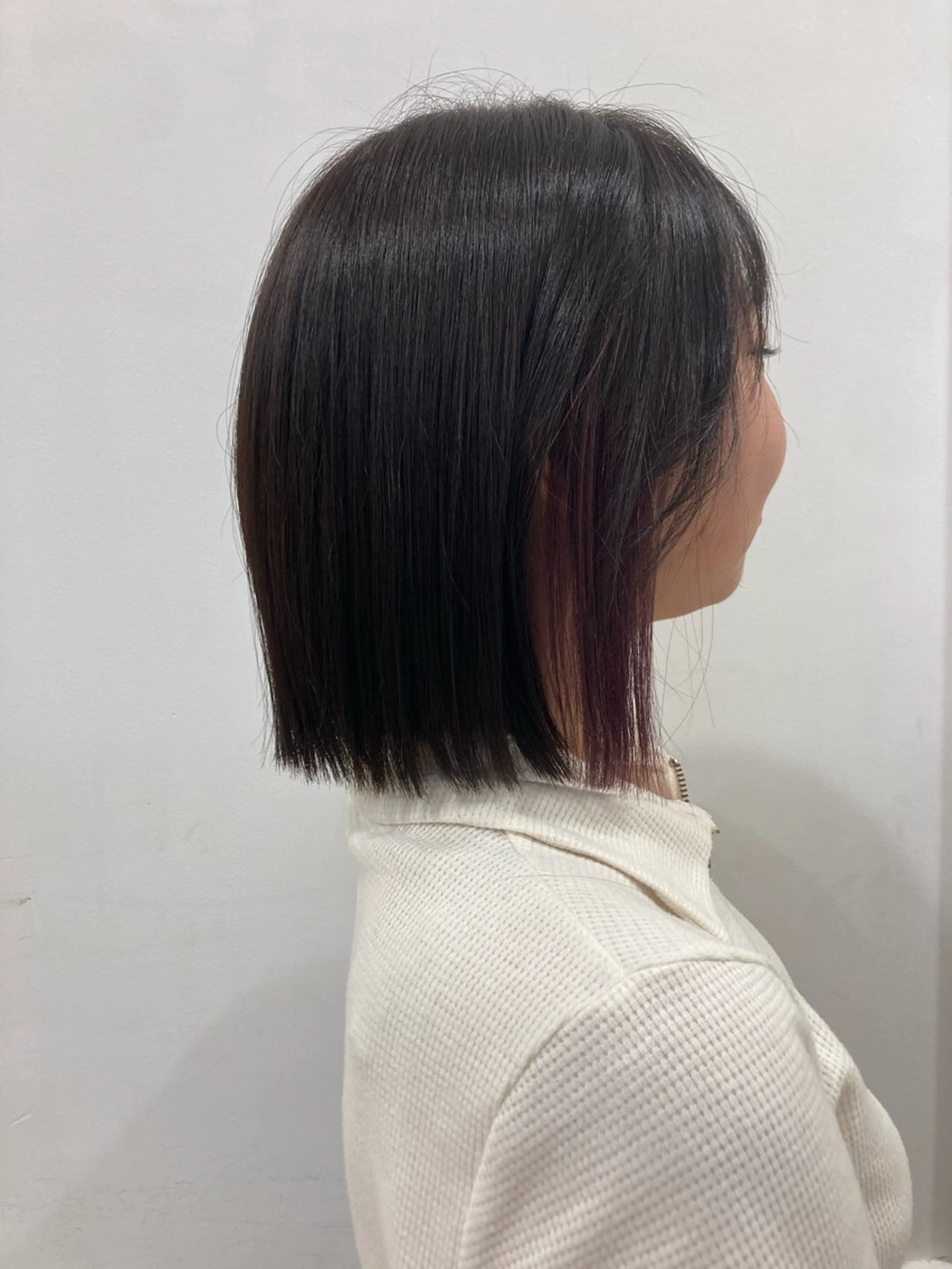 ミディアム カラー ピンクカラー ピンクパープル パープルカラー 🫧ゆうき🪽 髪質改善/ハイライトのヘアスタイル