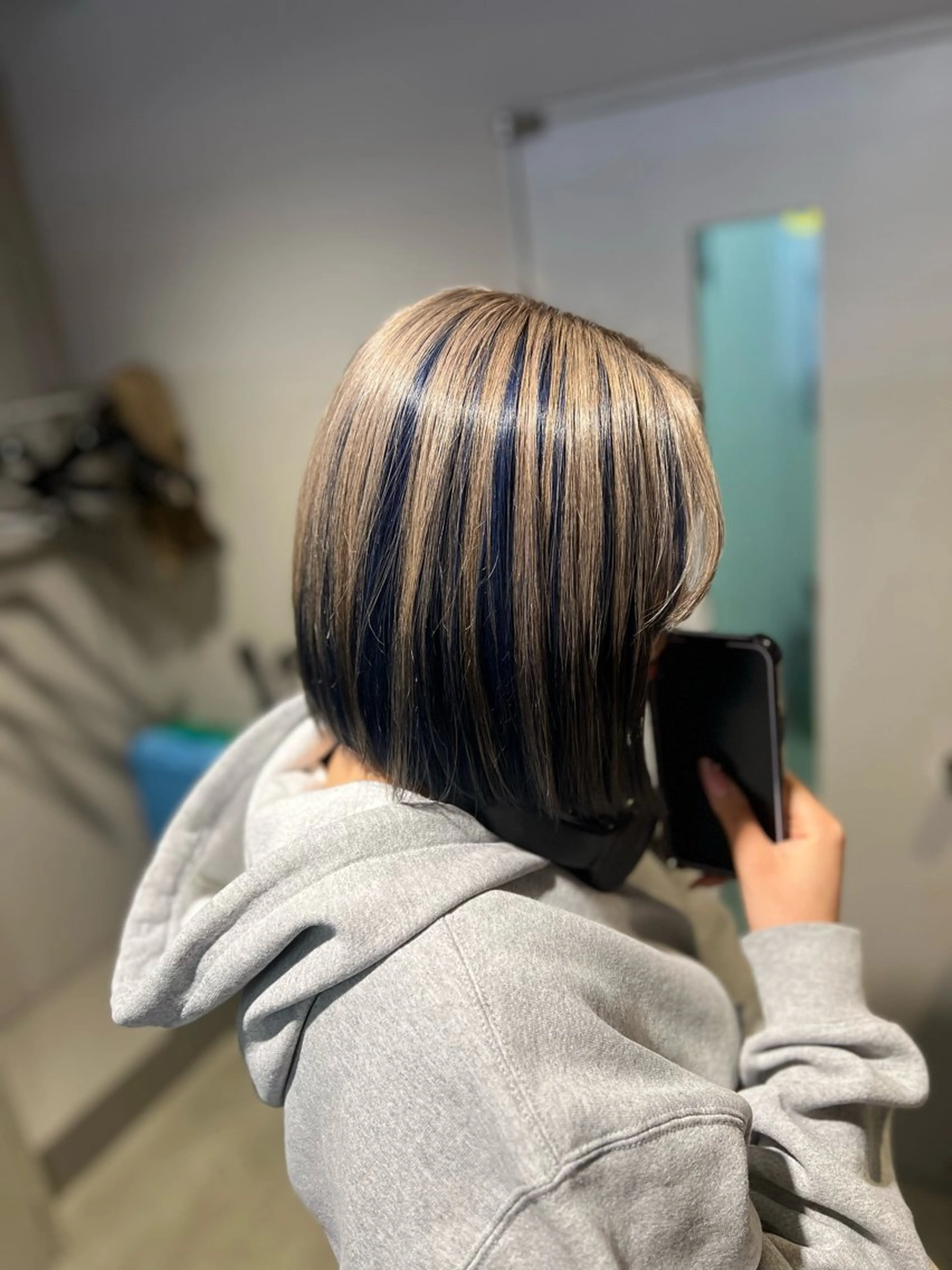 ミディアム カラー カット ヘアカラー 韓国レイヤーカット /REIのヘアスタイル