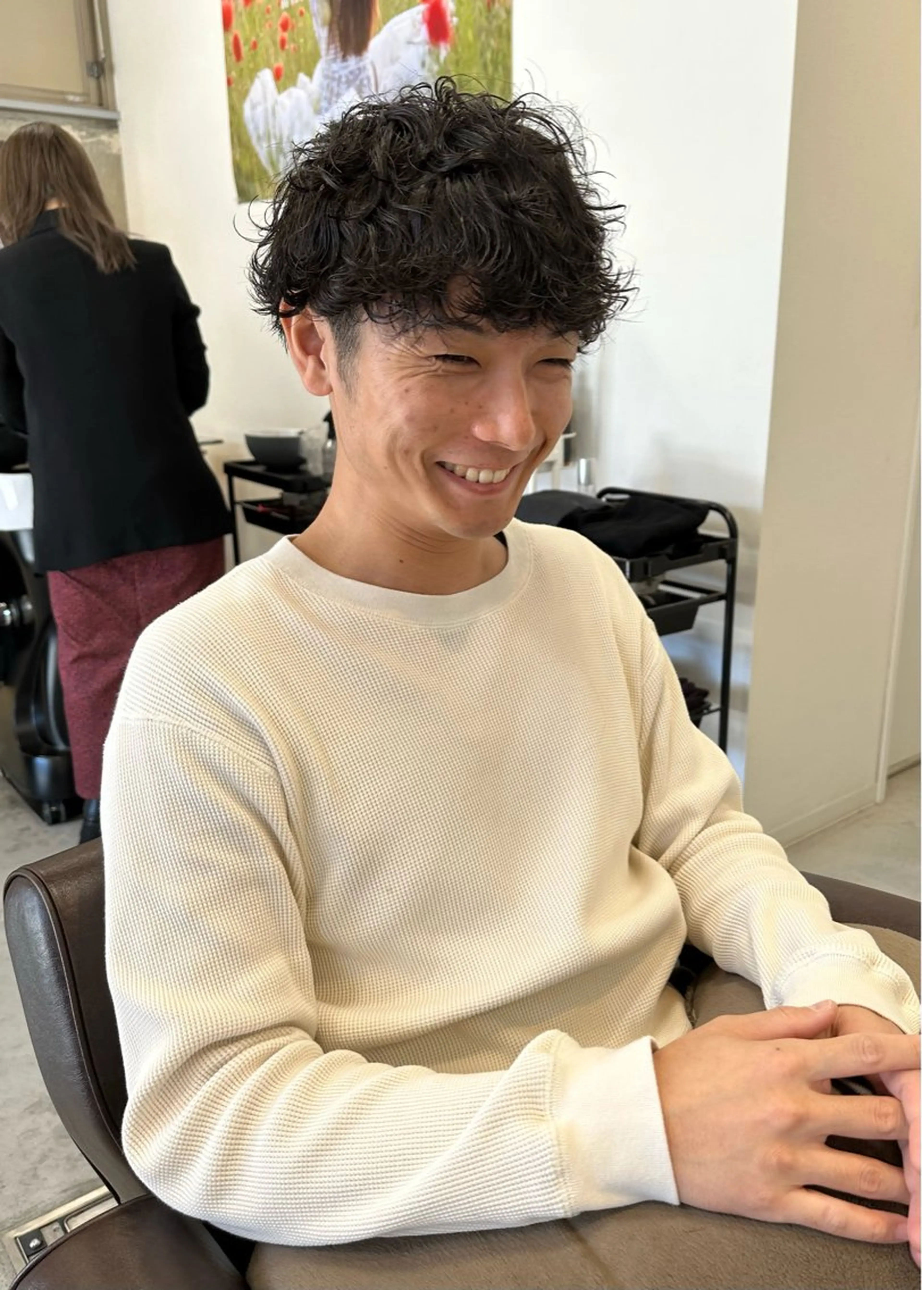 【土日祝限定⠀】カット‪✂︎‬＋プレミアムパーマ＋『スペシャル補修』髪質改善トリートメントの写真