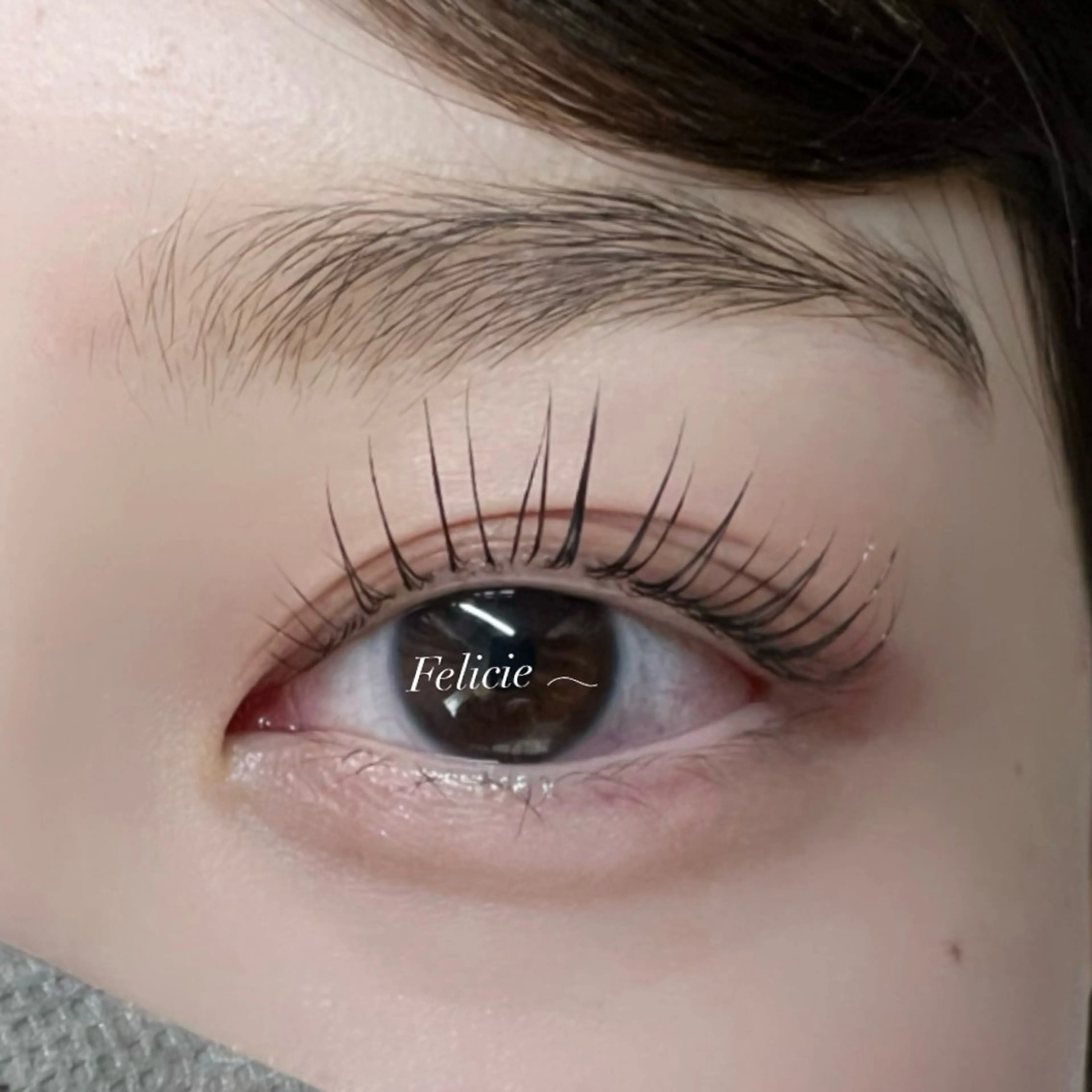 マツエク・マツパ パリジェンヌラッシュリフト マツパ Felicie＊ Sayakaのマツエク・マツパデザイン