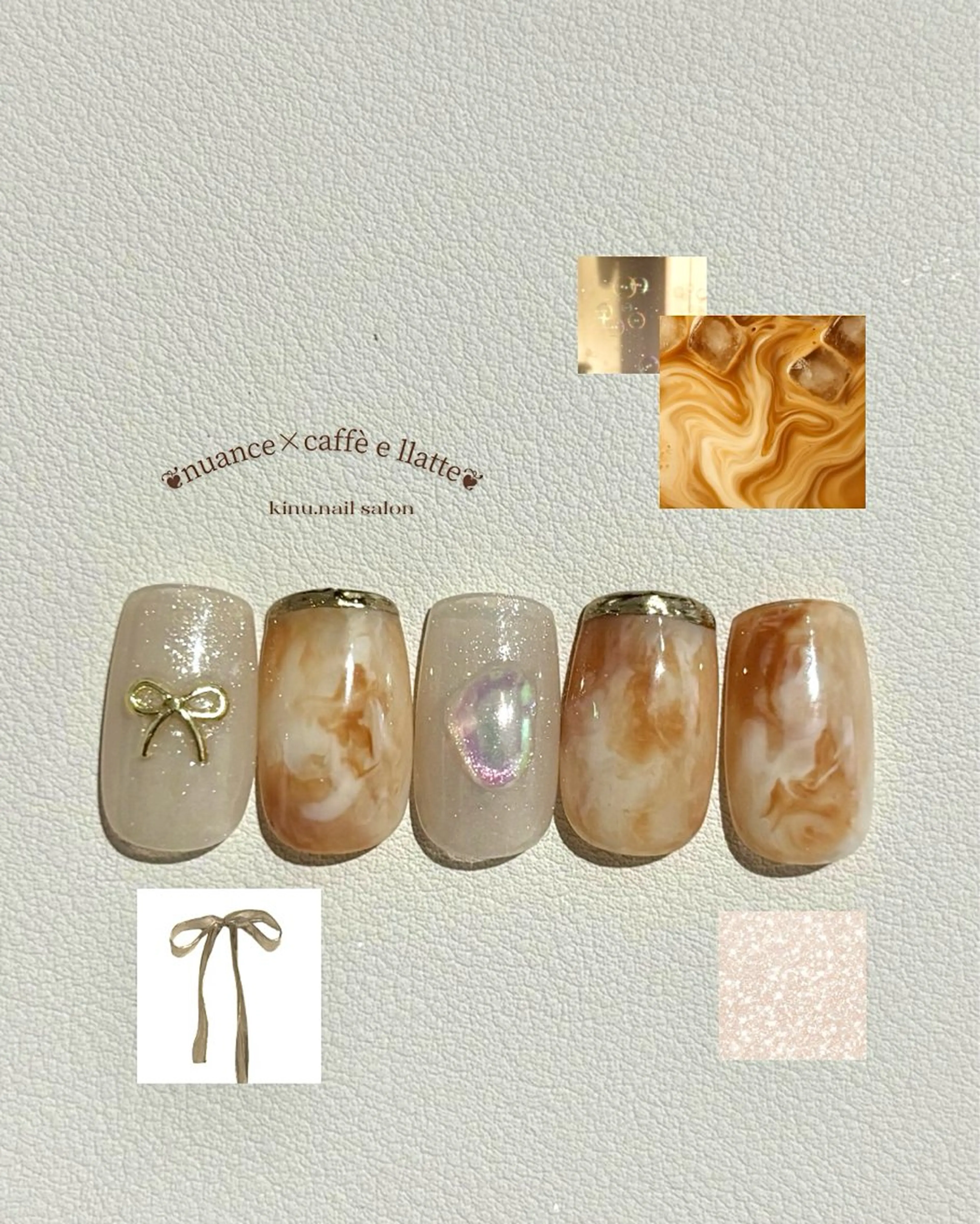 ネイル ハンドネイル nozomi 🐏手描きニュアンスのネイルデザイン