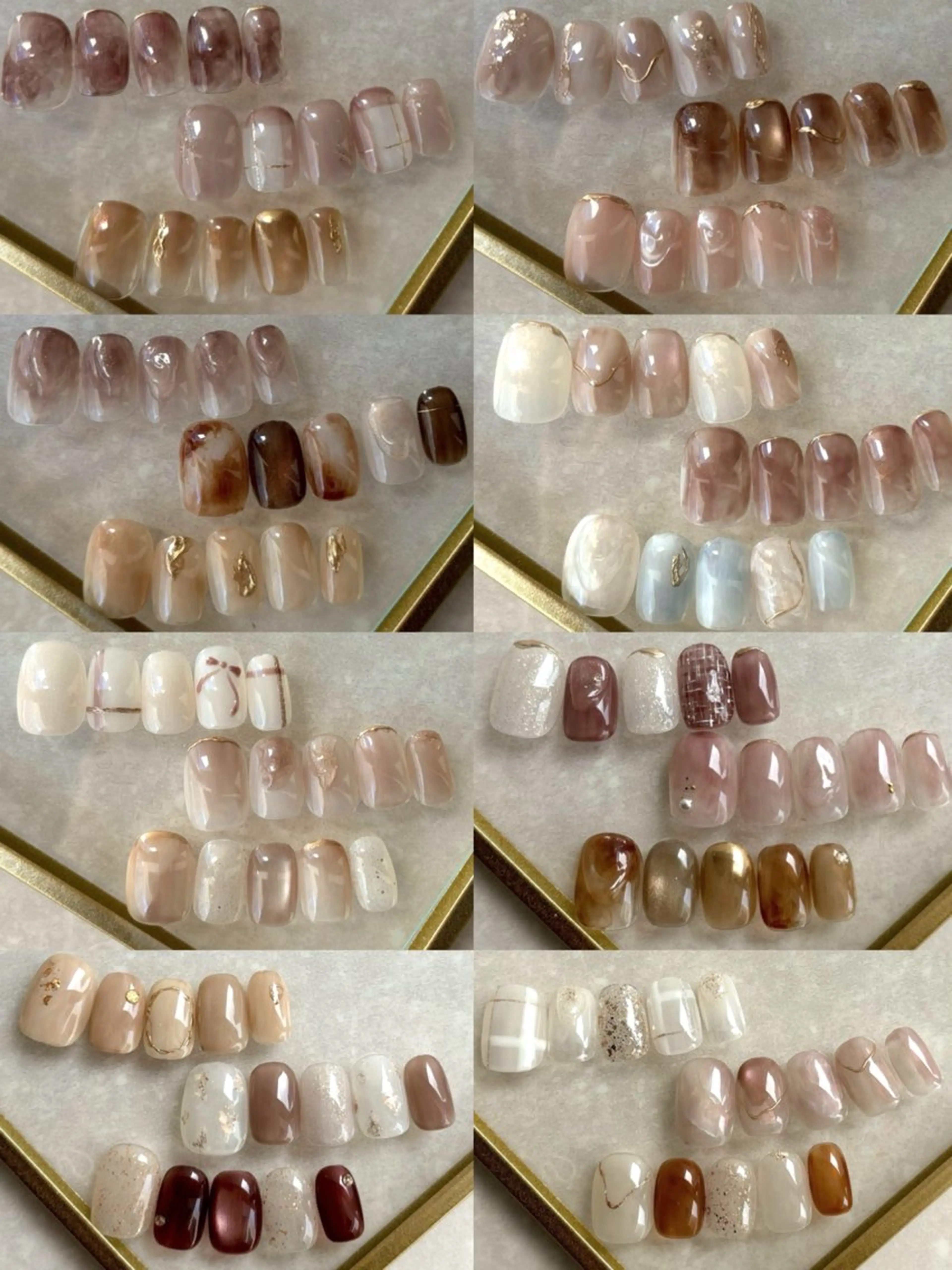 ♢U30限定♢𖧷【オフあり】𖧷 ⋆꙳⁎𓆸ニュアンスネイル🌿24種サンプルからお選び頂けます꙳⋆※色配置変更不可の写真